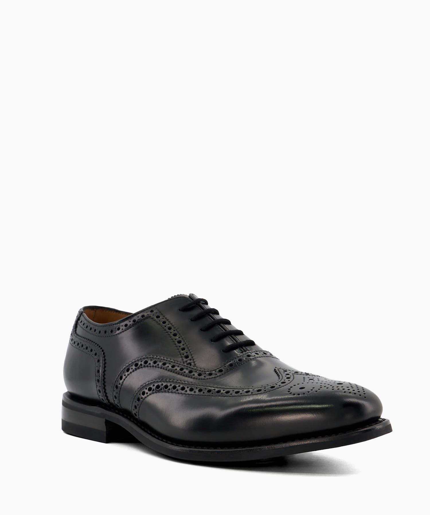 302 Brogue Black Classic Loake Brogue Dune London