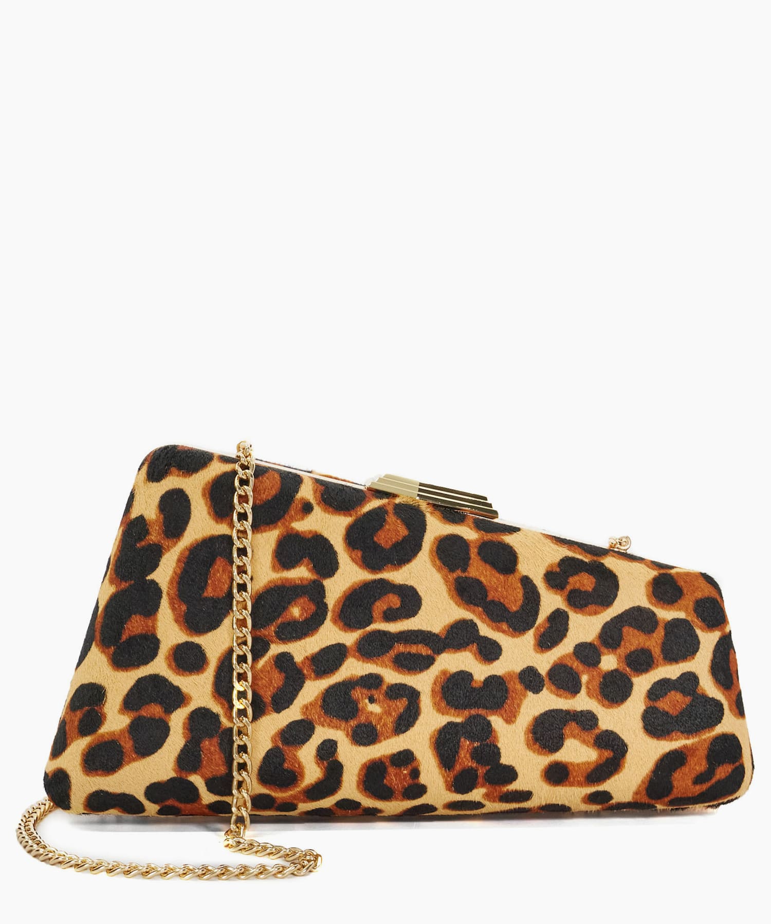 Balancing Leopard Leopard Print Clutch Bag Dune London
