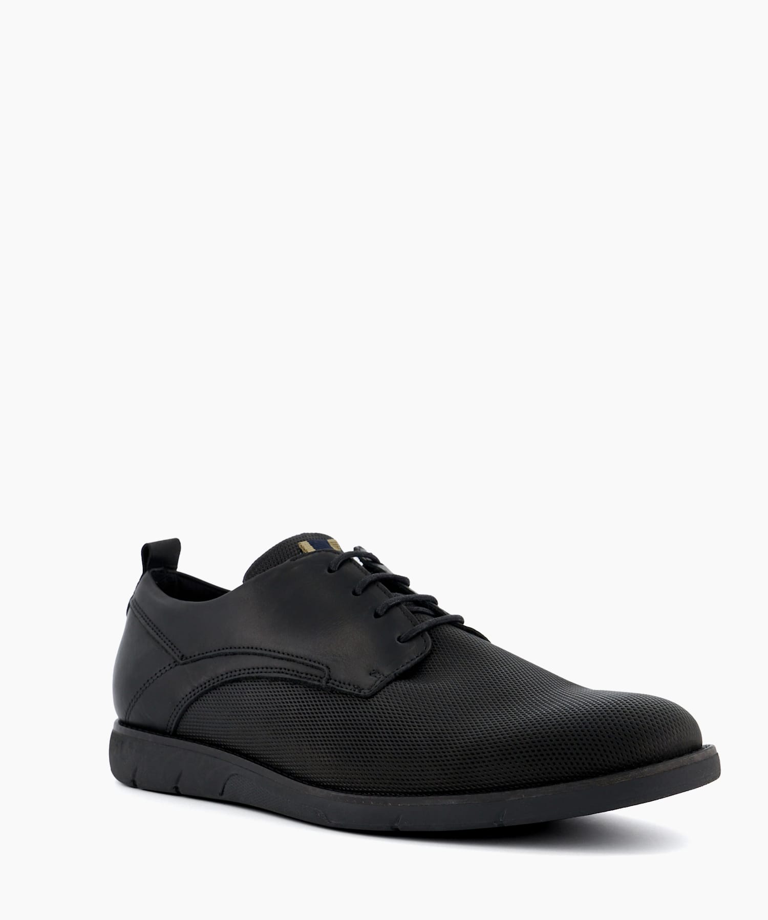 Barnabey Black Casual Gibson Shoes Dune London