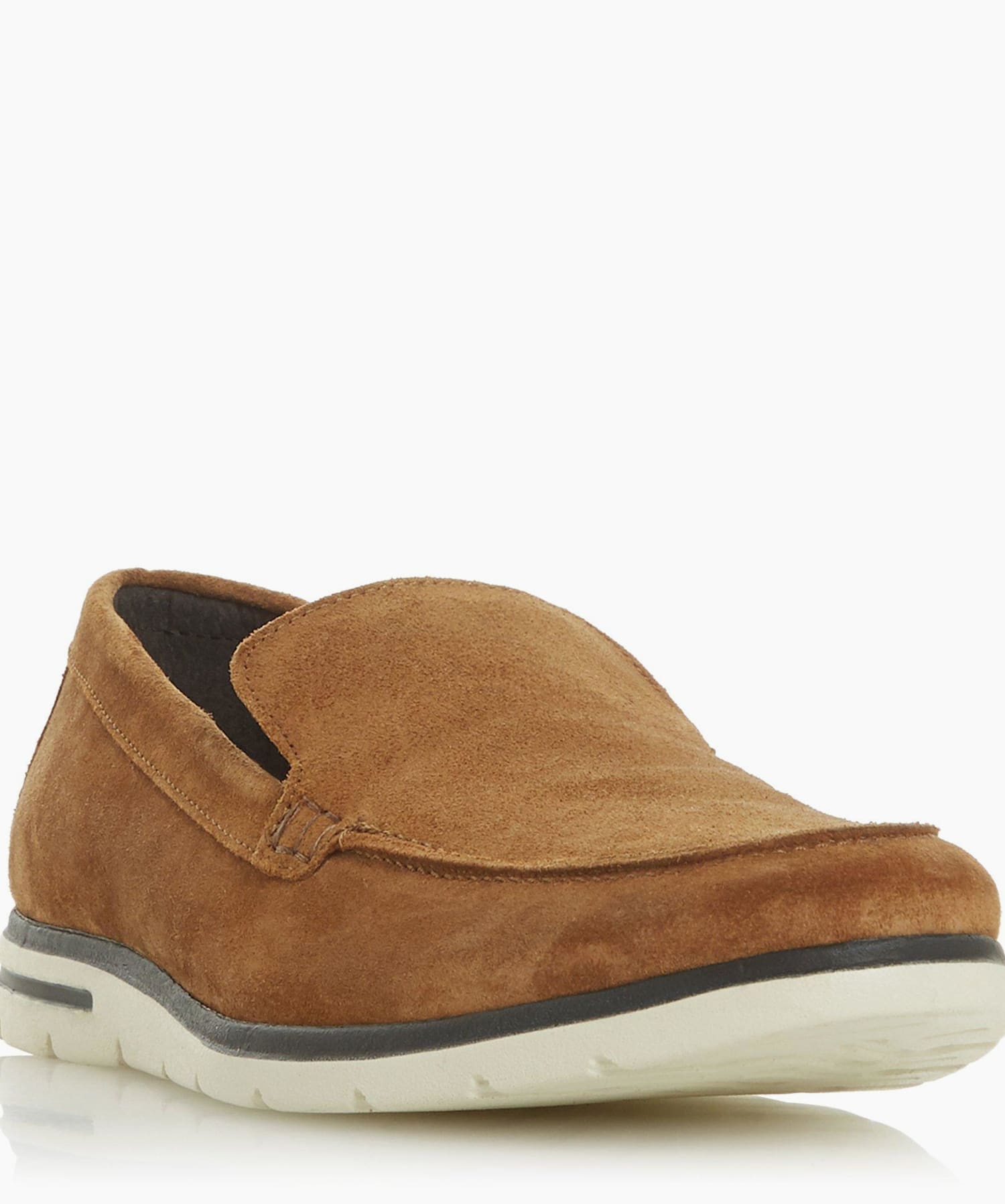 Beep Tan Casual Wedge Loafers Dune London