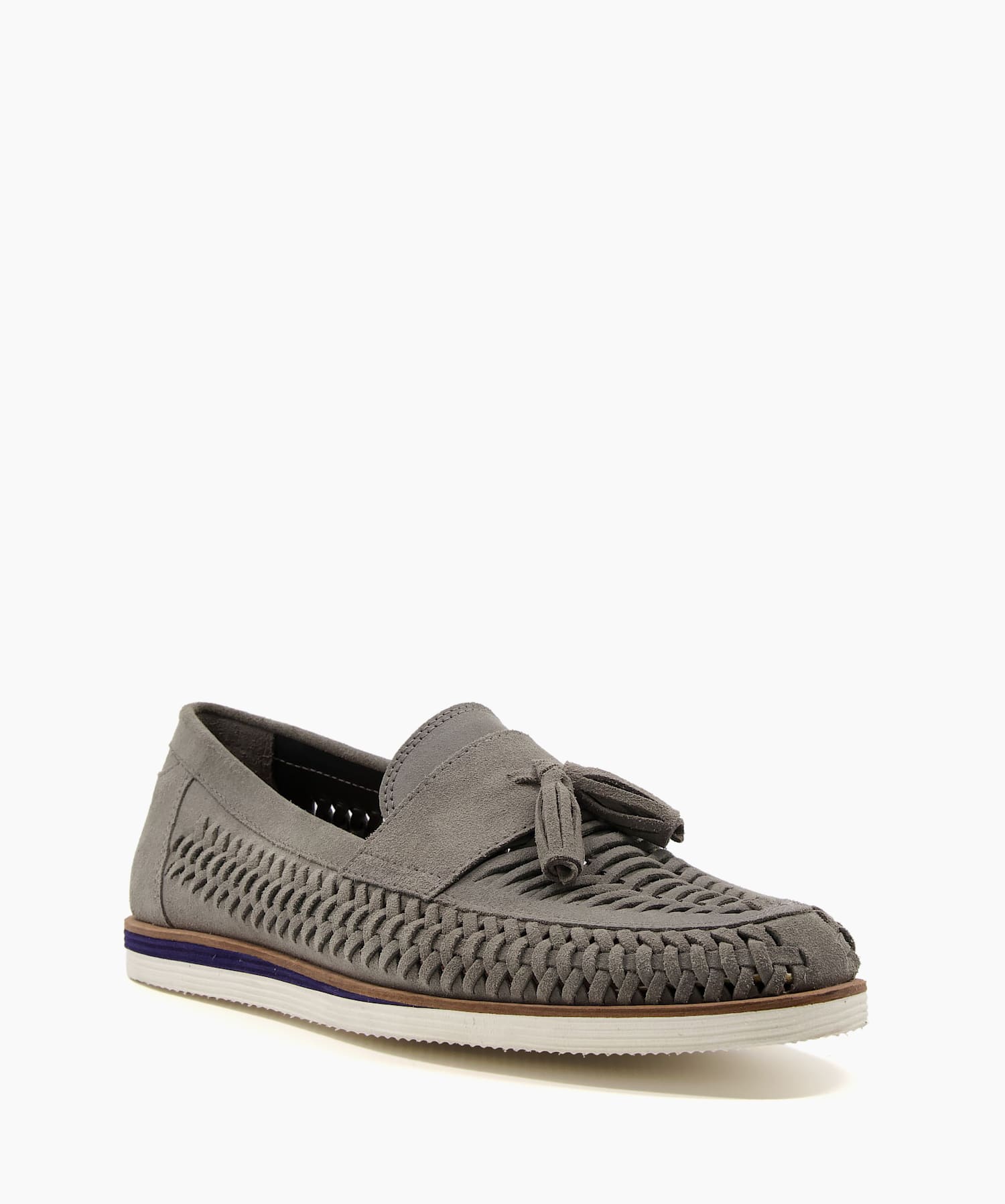 Woven suede hotsell loafers