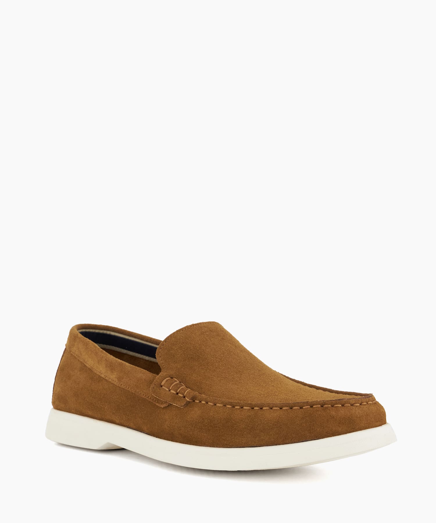 Buftonn Tan Topstitch Casual Loafers Dune London