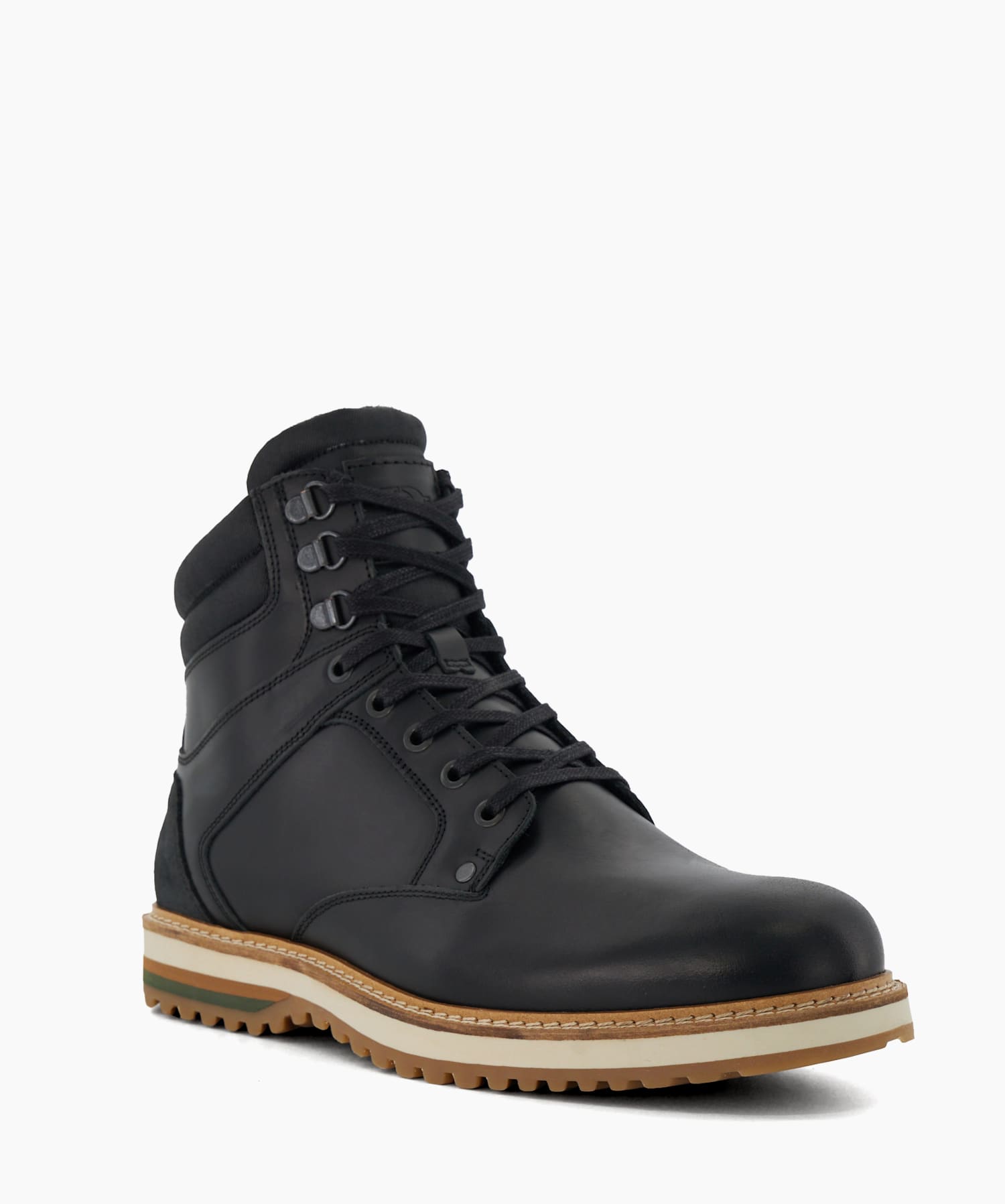 Callen Black Casual Leather Boots Dune London