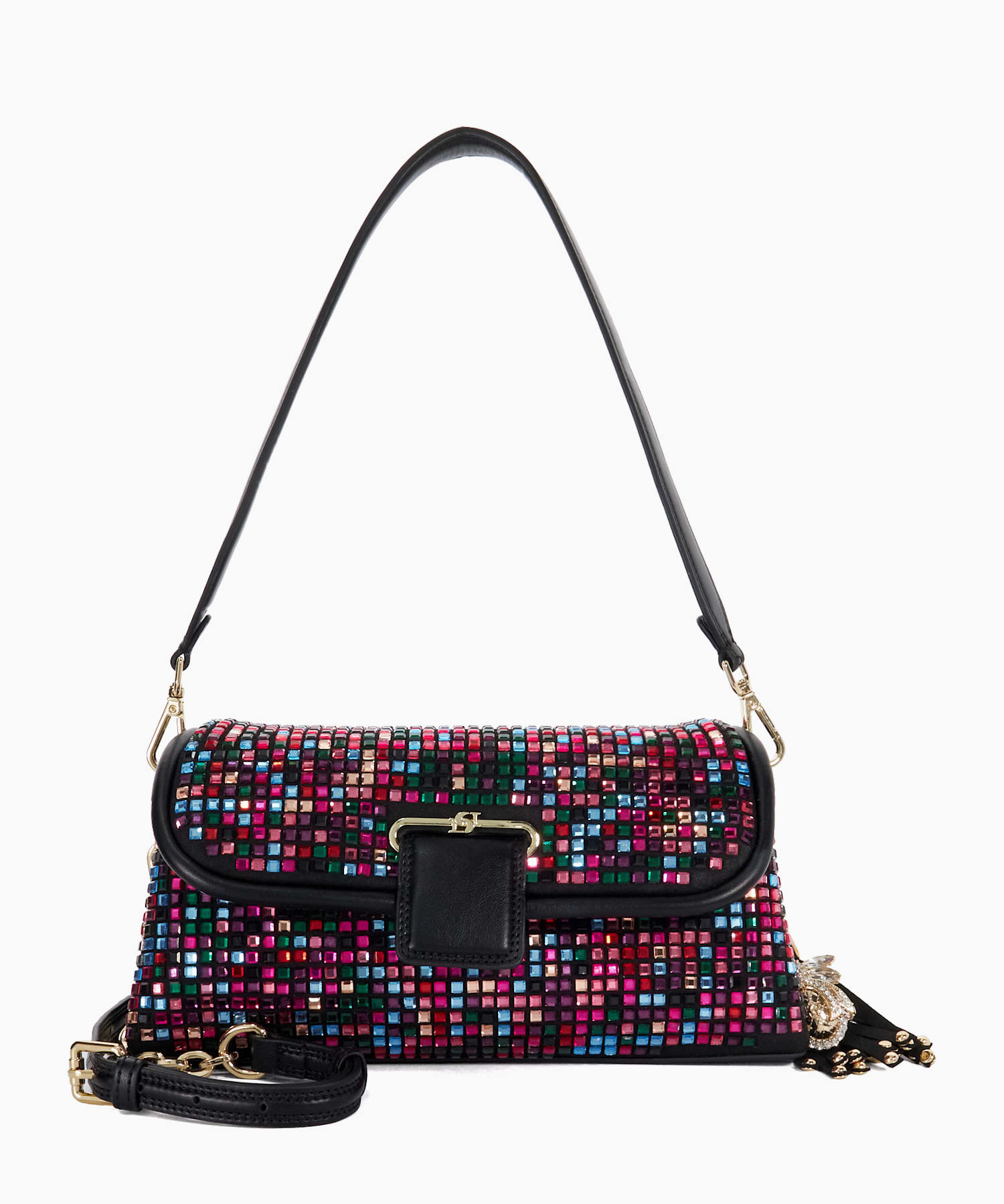 Chelsea Multi Embellished Chelsea Shoulder Bag Dune London