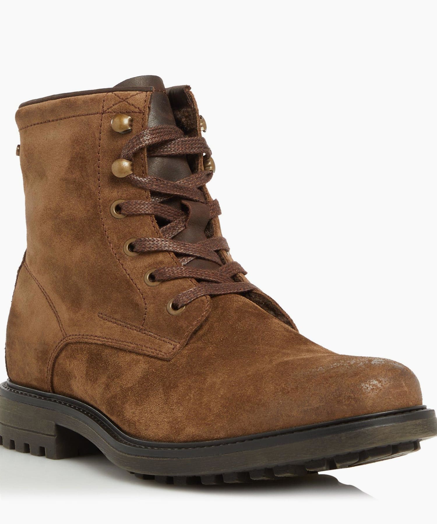 Tan shop lace boots