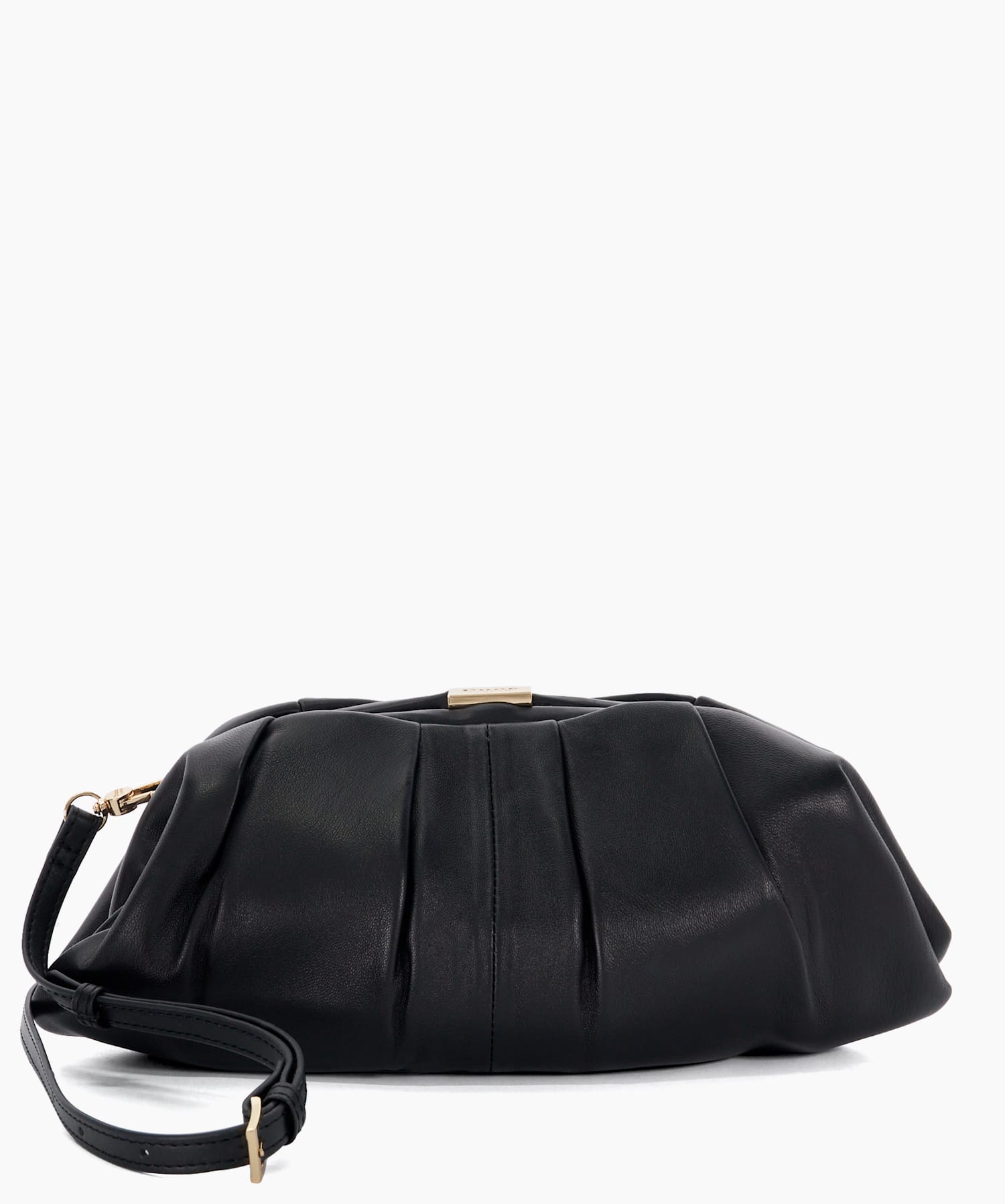 Black leather clutch best sale