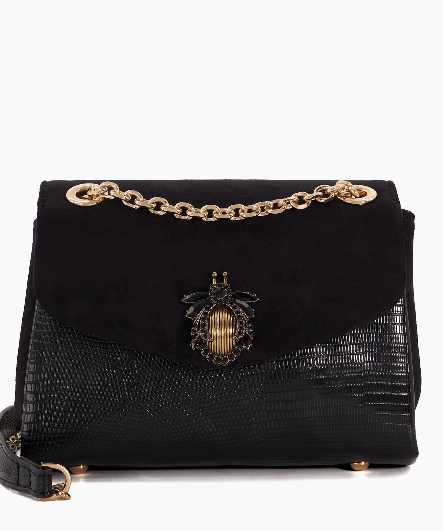 Dune black studded bag discount