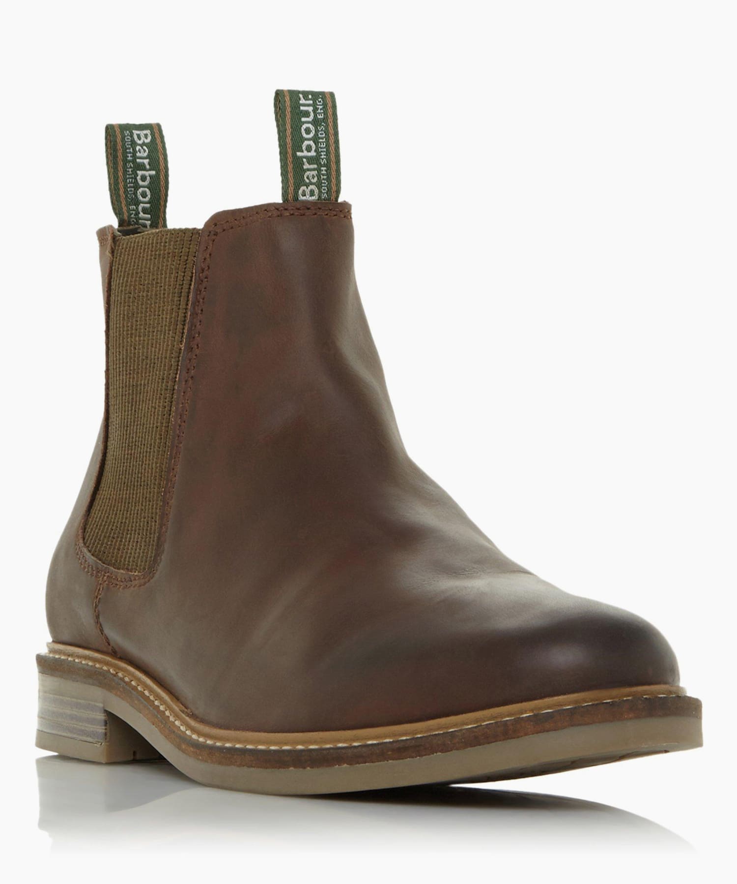 Barbour farsley chelsea clearance boots brown