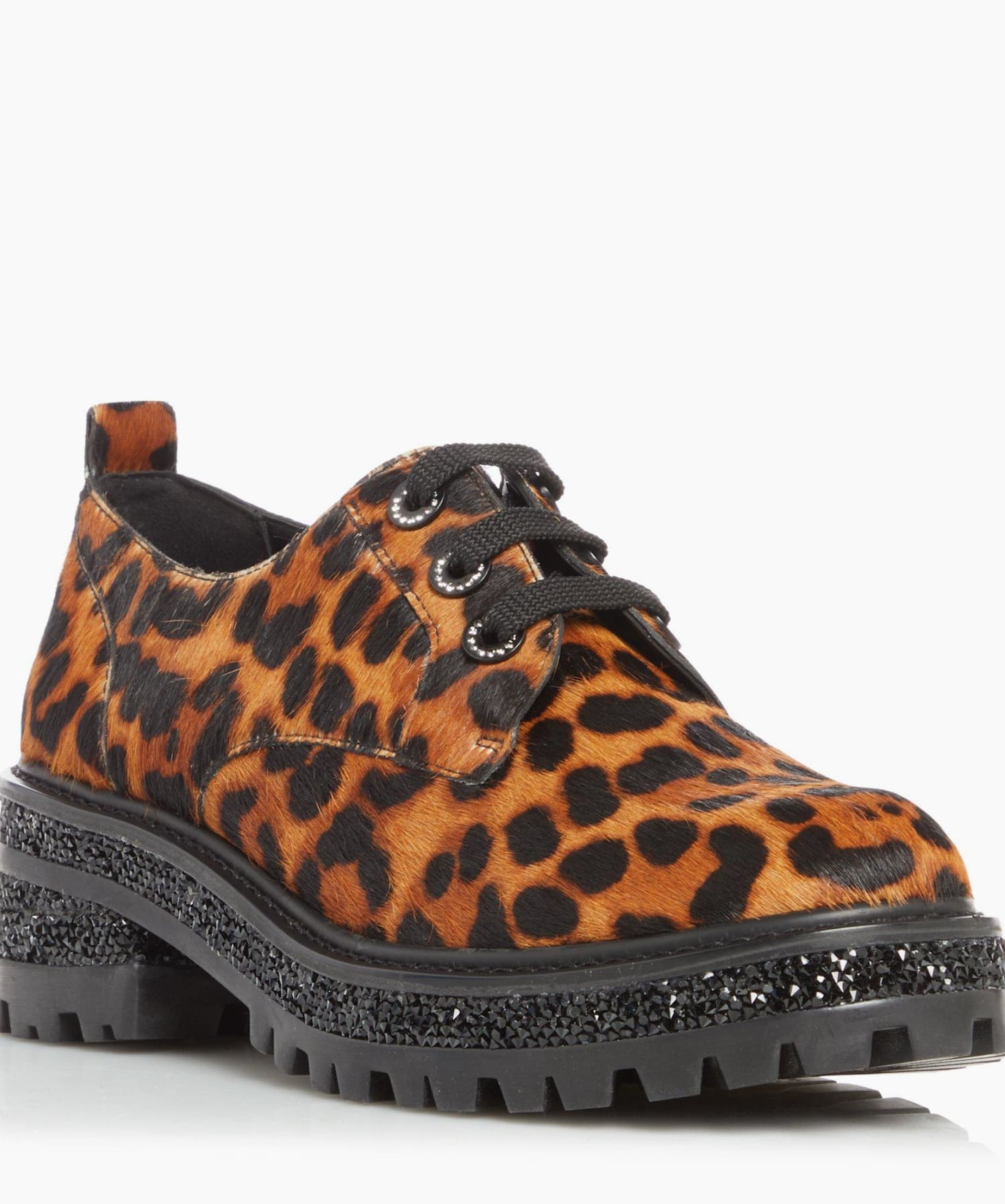 Dune wide fit leopard print shoes best sale