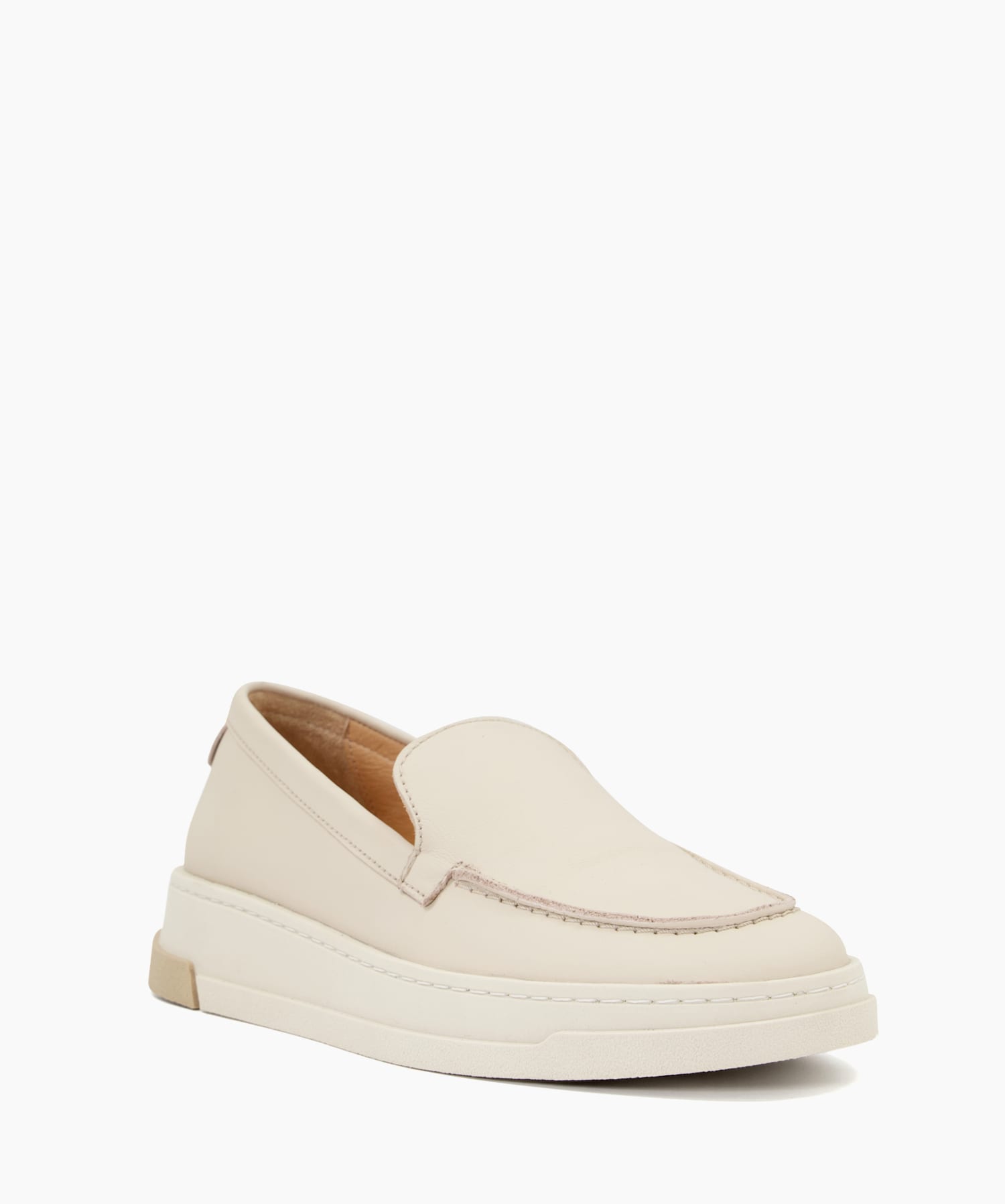 Generate Off White Wedge Heel Loafers Dune London