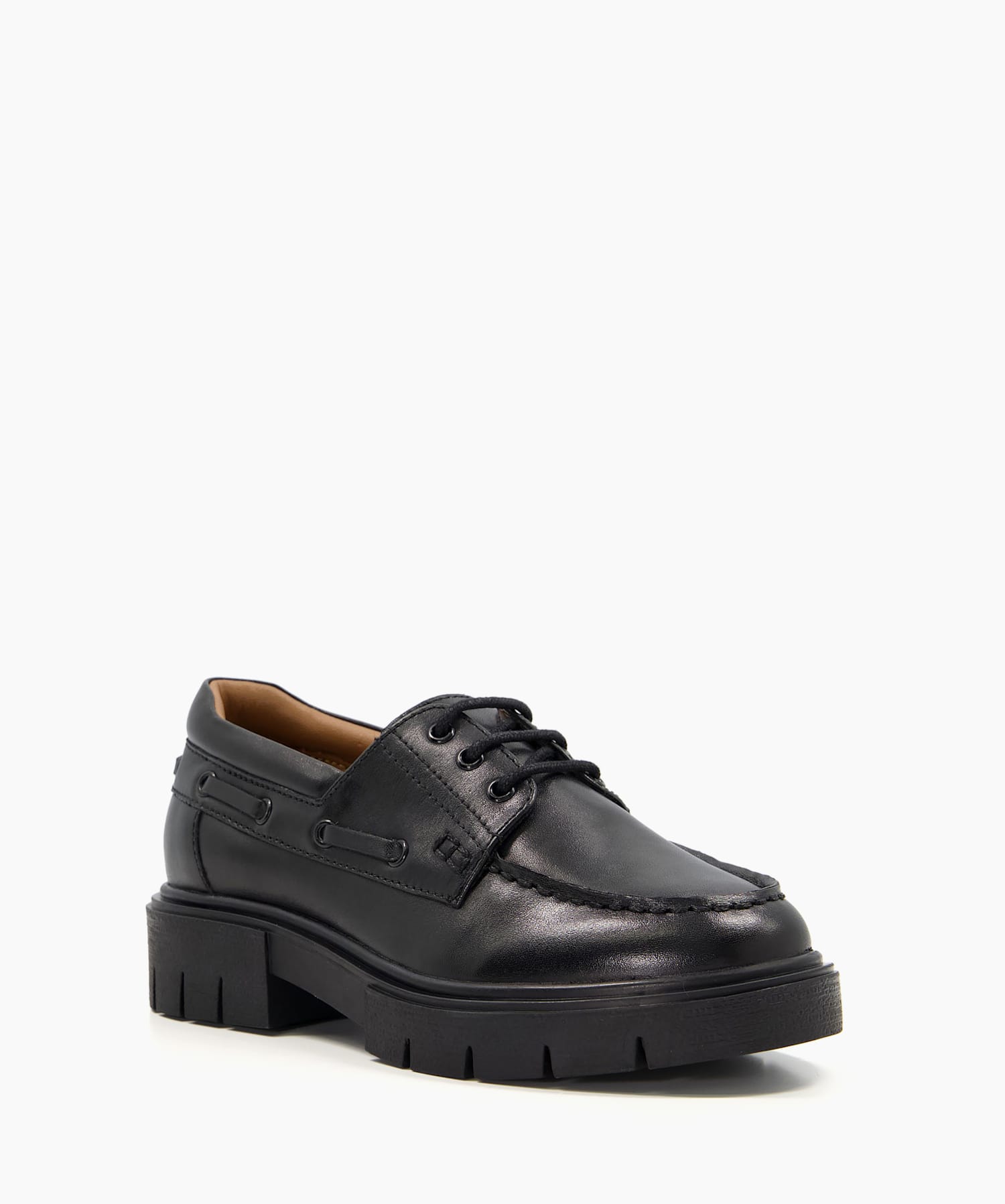 Grayla Black, Kids Chunky Leather Lace-Up School Shoes | Dune London