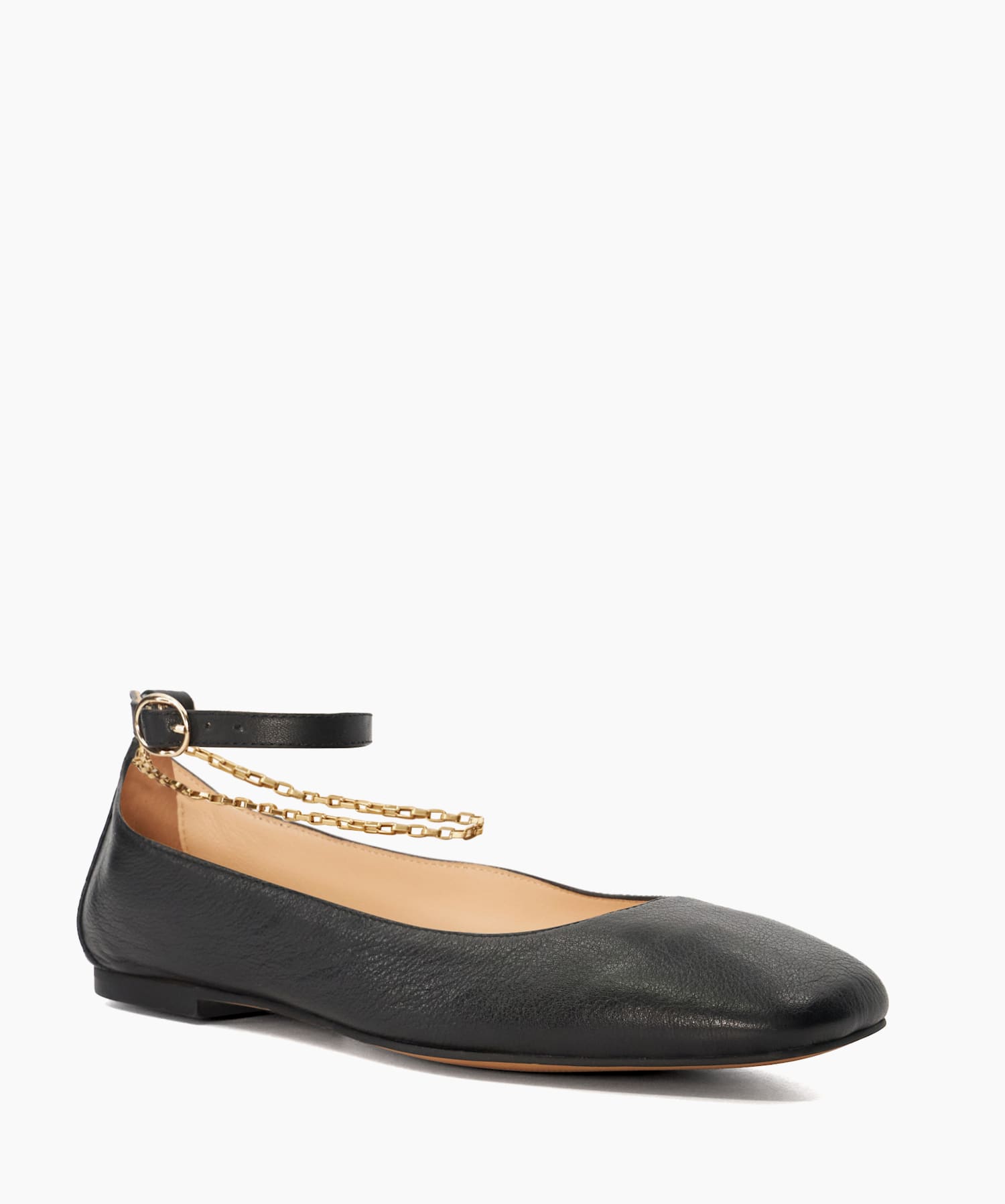 Black ballet pumps with ankle strap discount