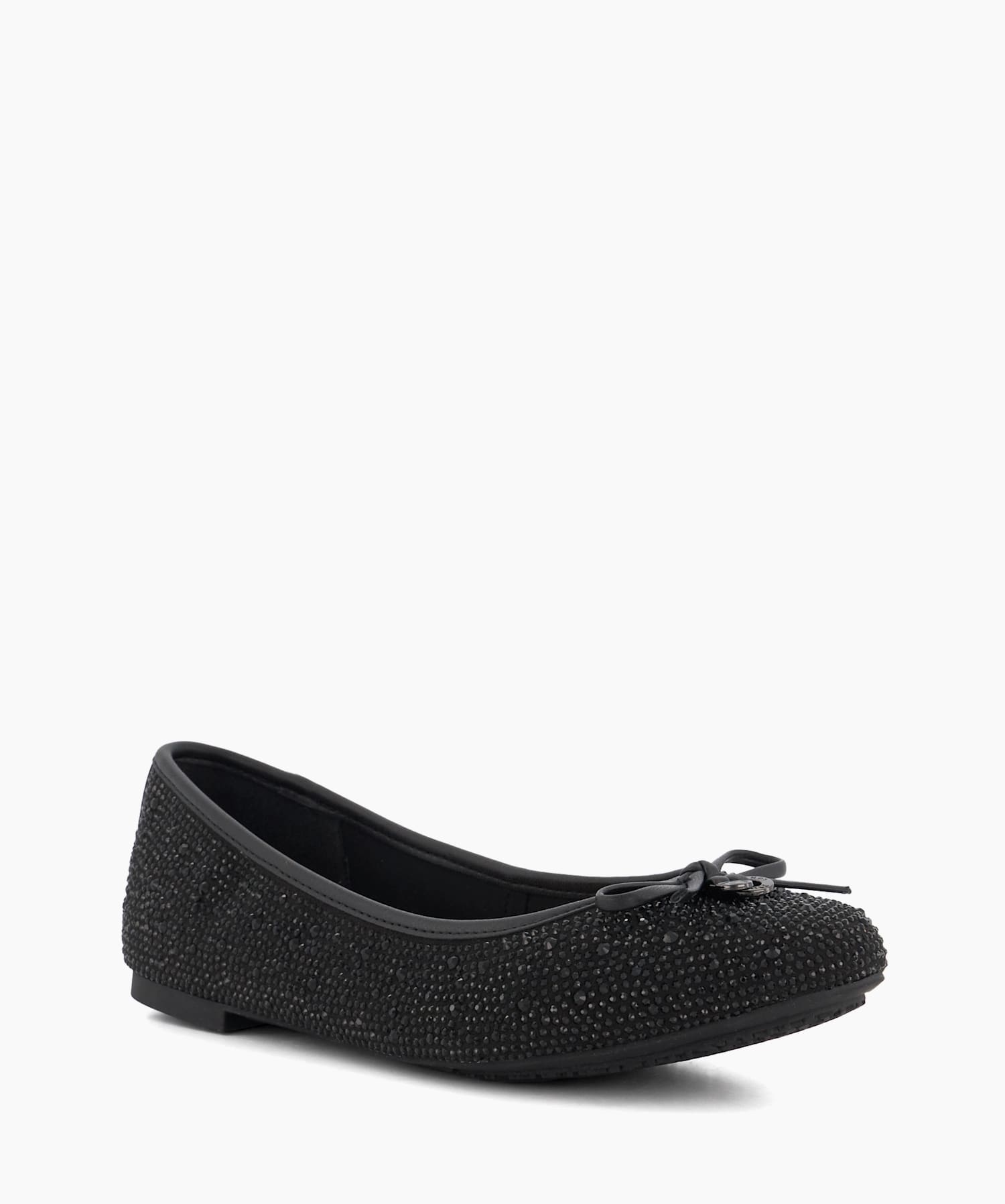 Black glitter ballet pumps store