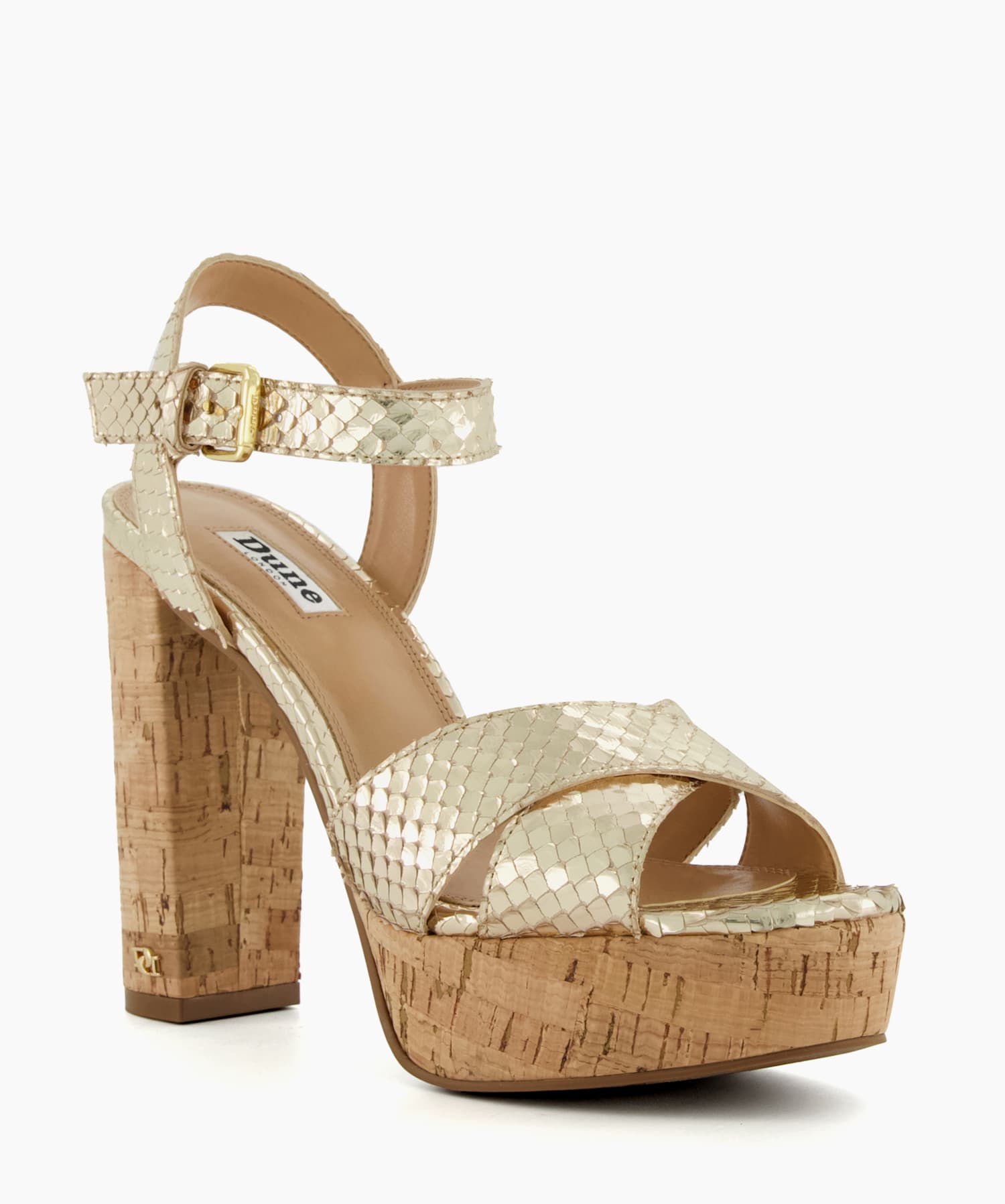 Dune discount snakeskin sandals