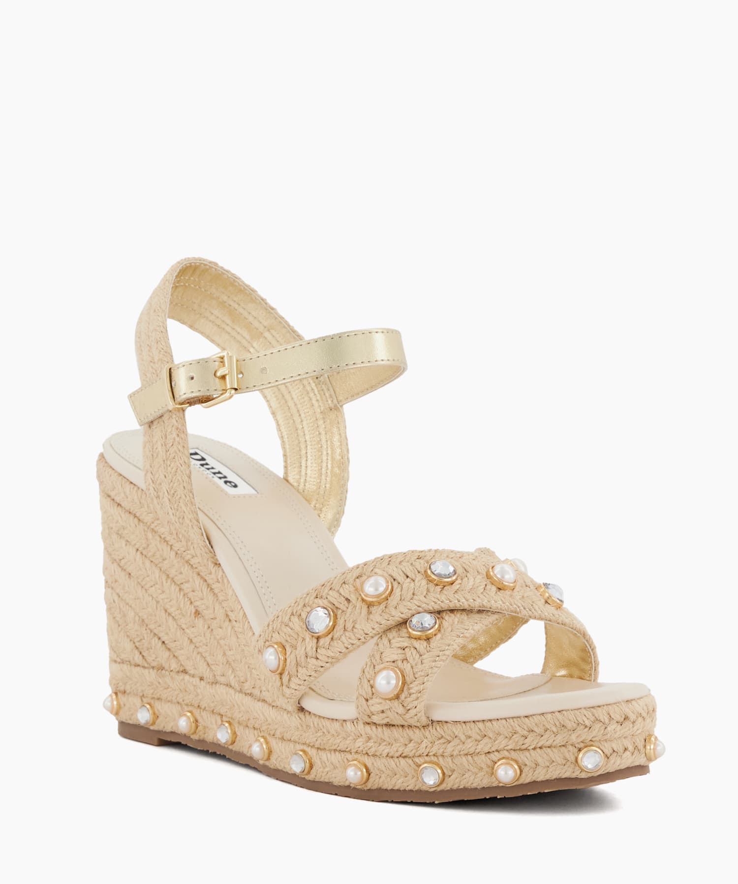 Crossover Ankle Strap Wedge