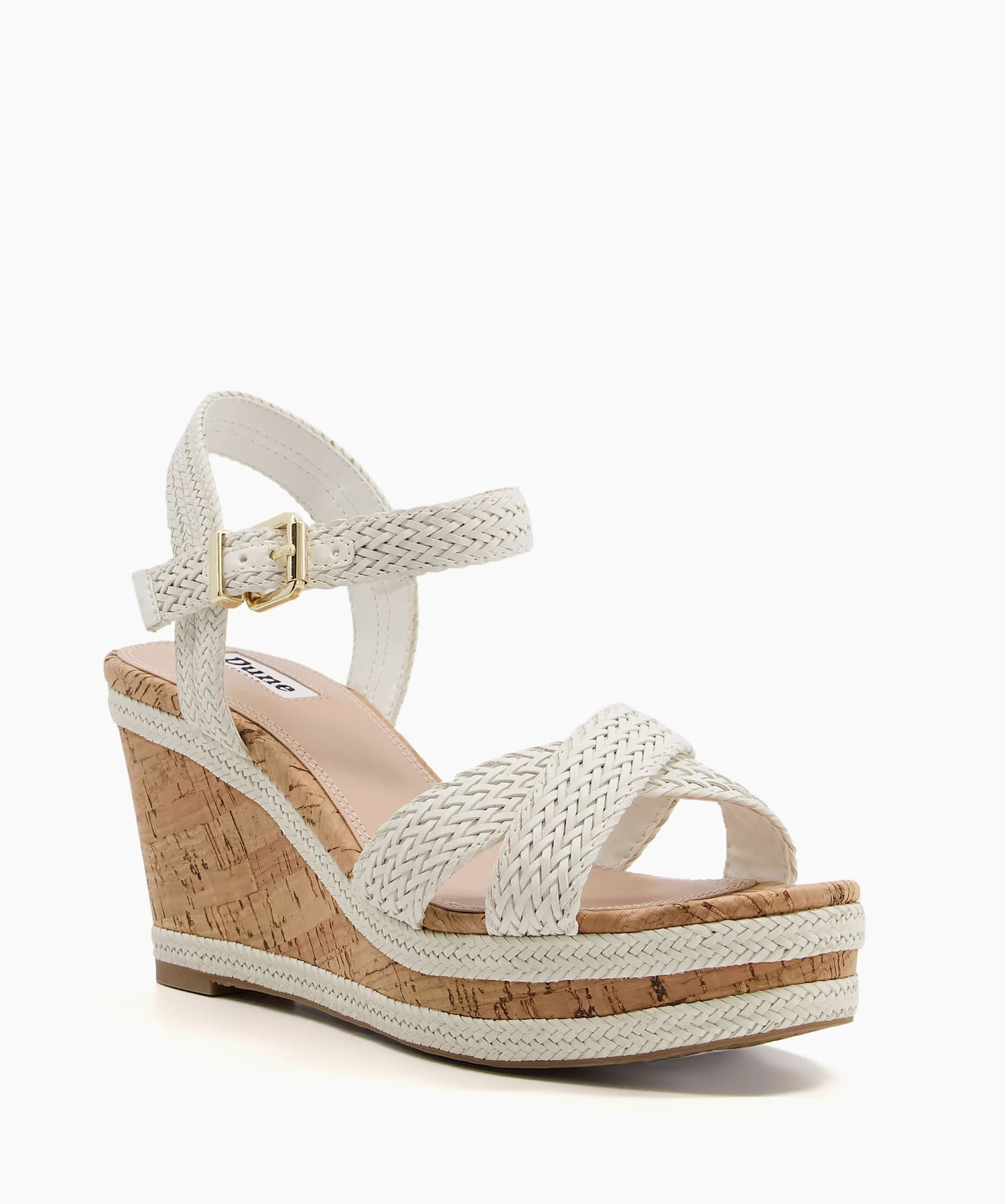 Off white deals wedge heels