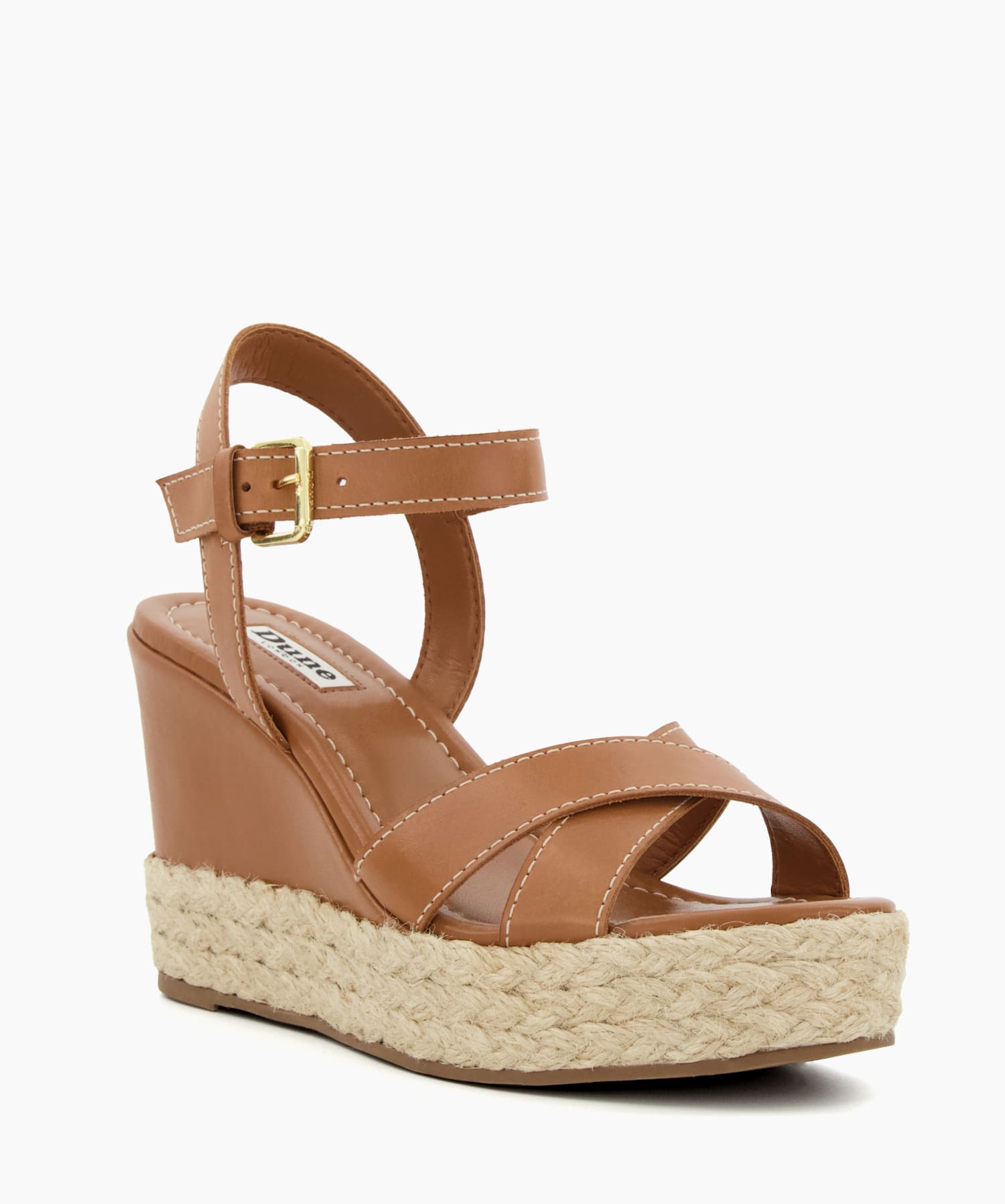 Kind Tan Espadrille Wedge Heel Sandals Dune London