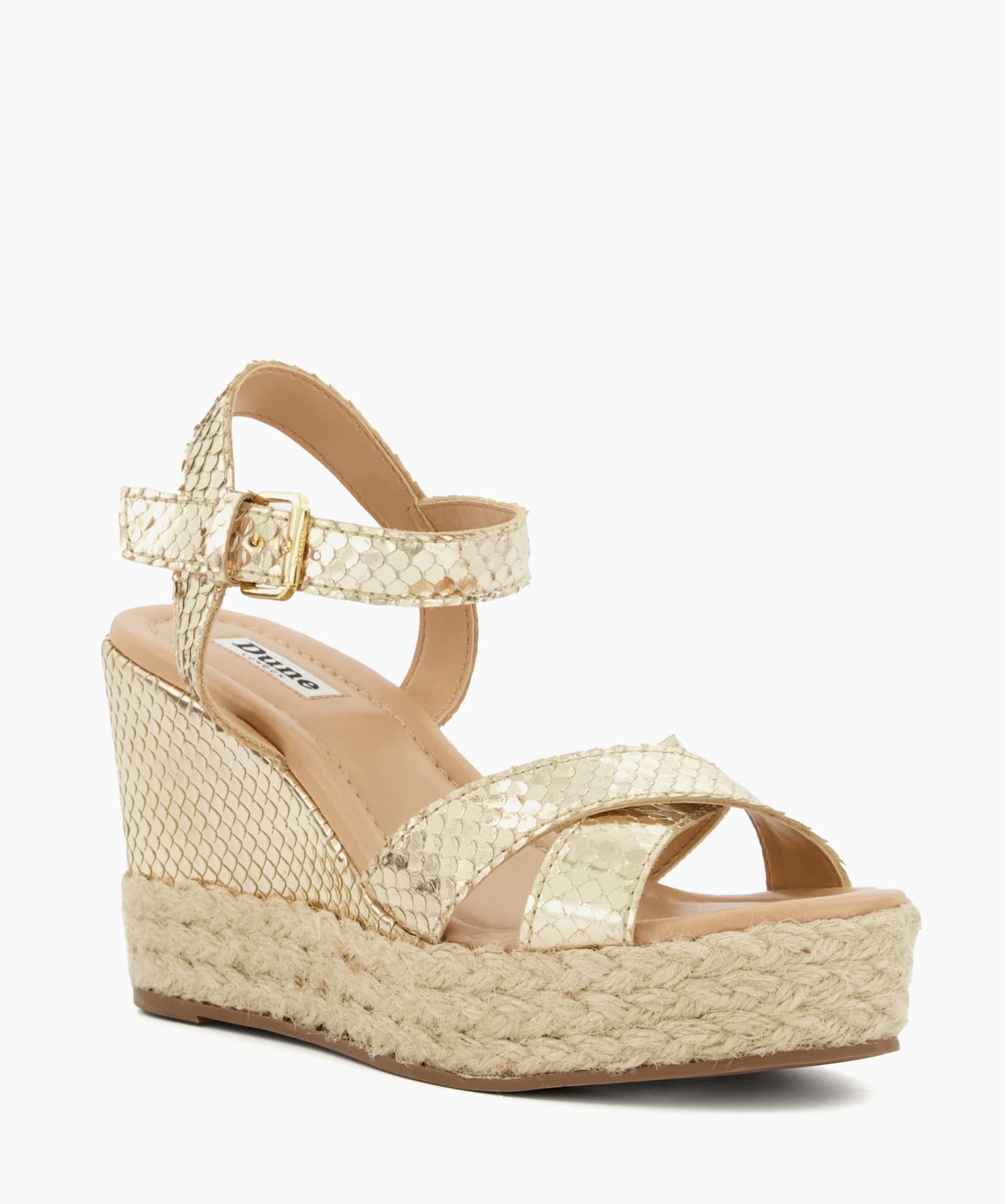 Dune gold wedges on sale