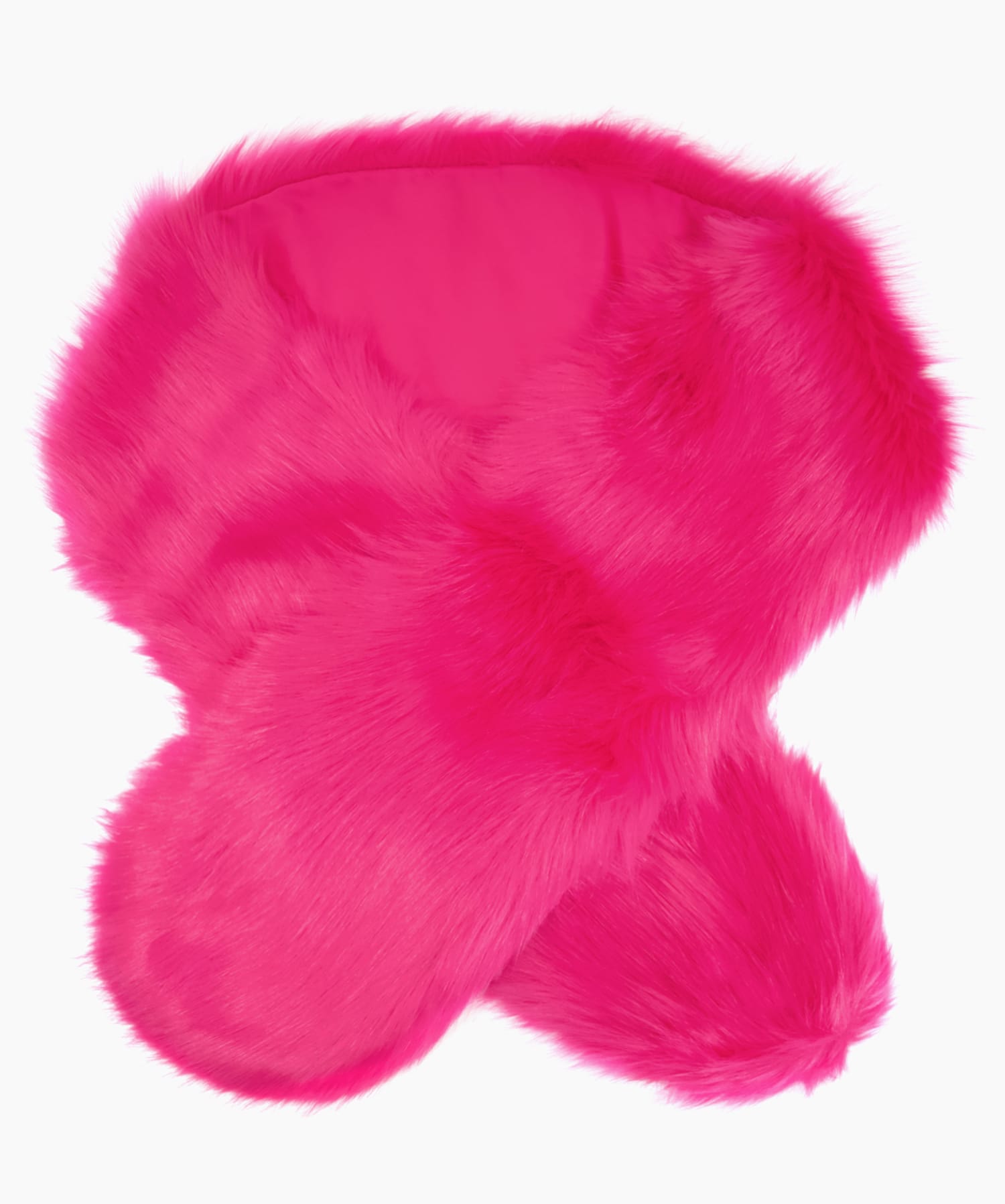 Hot pink faux fur discount scarf