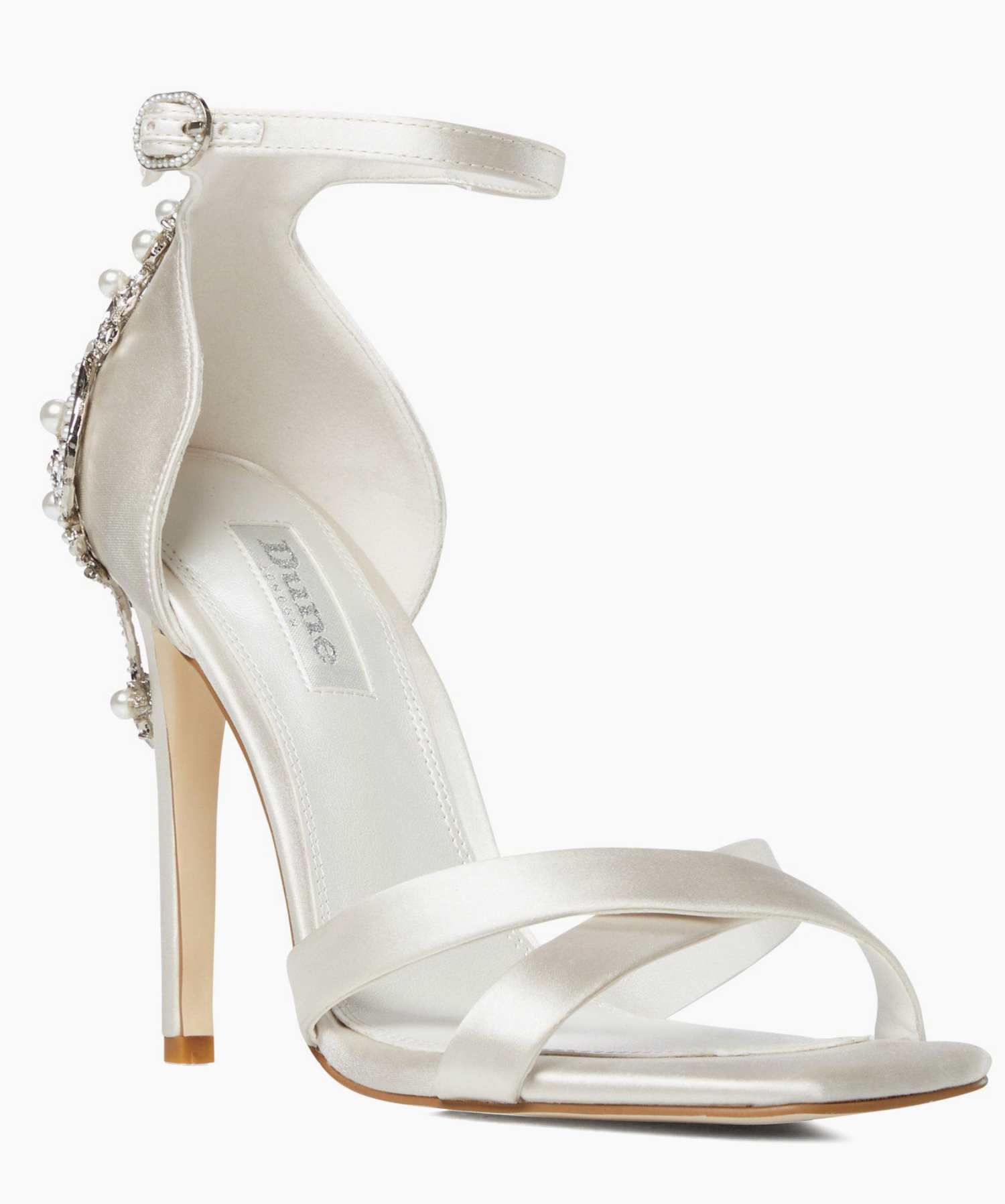 Qupid embellished bridal heeled sandals top