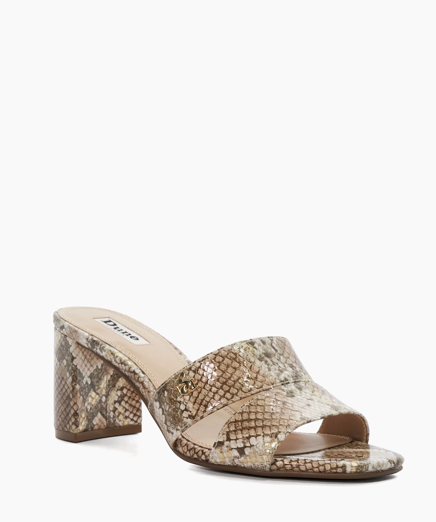 Dune snakeskin sandals deals