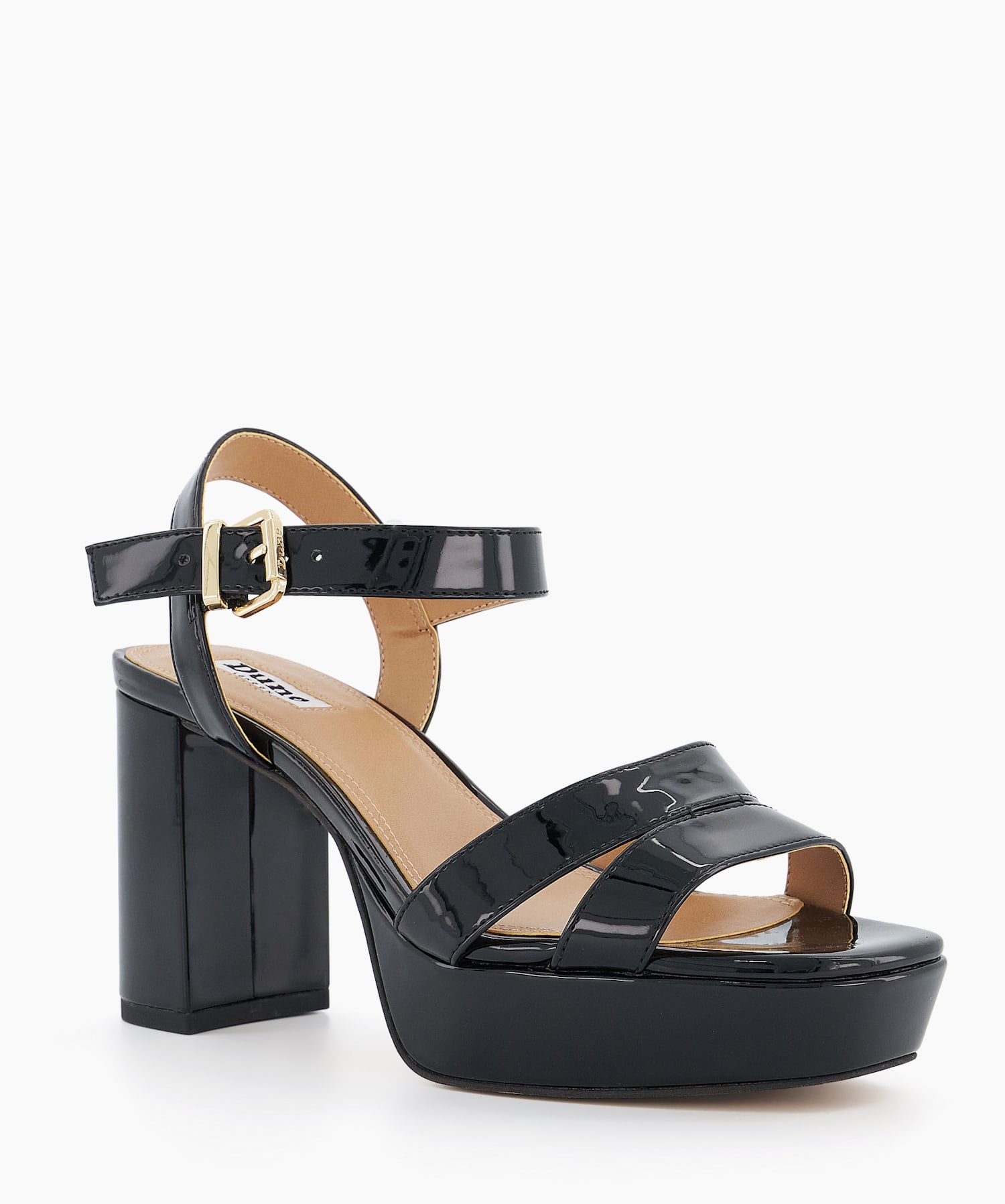 MELT THE LADY volume upper sandal Black