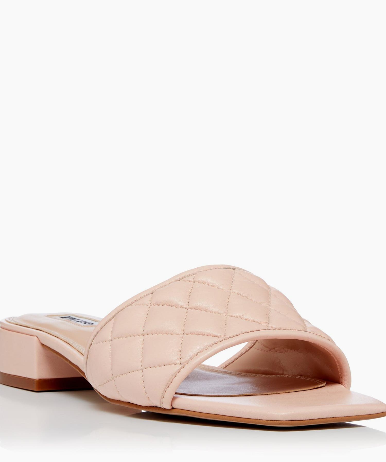 Nude quilted online mules