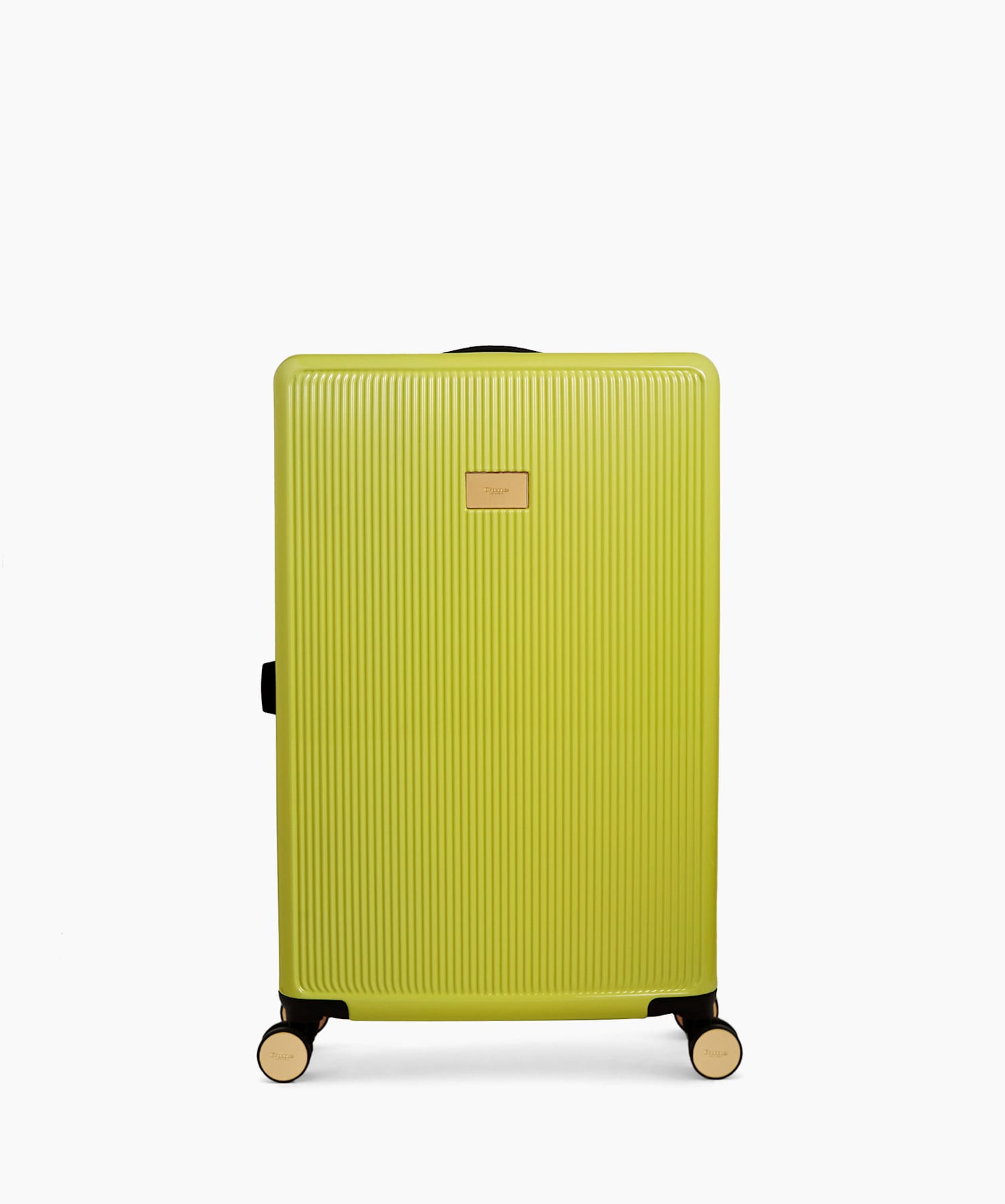Olive Large Lime Hard Case Large Suitcase Dune London