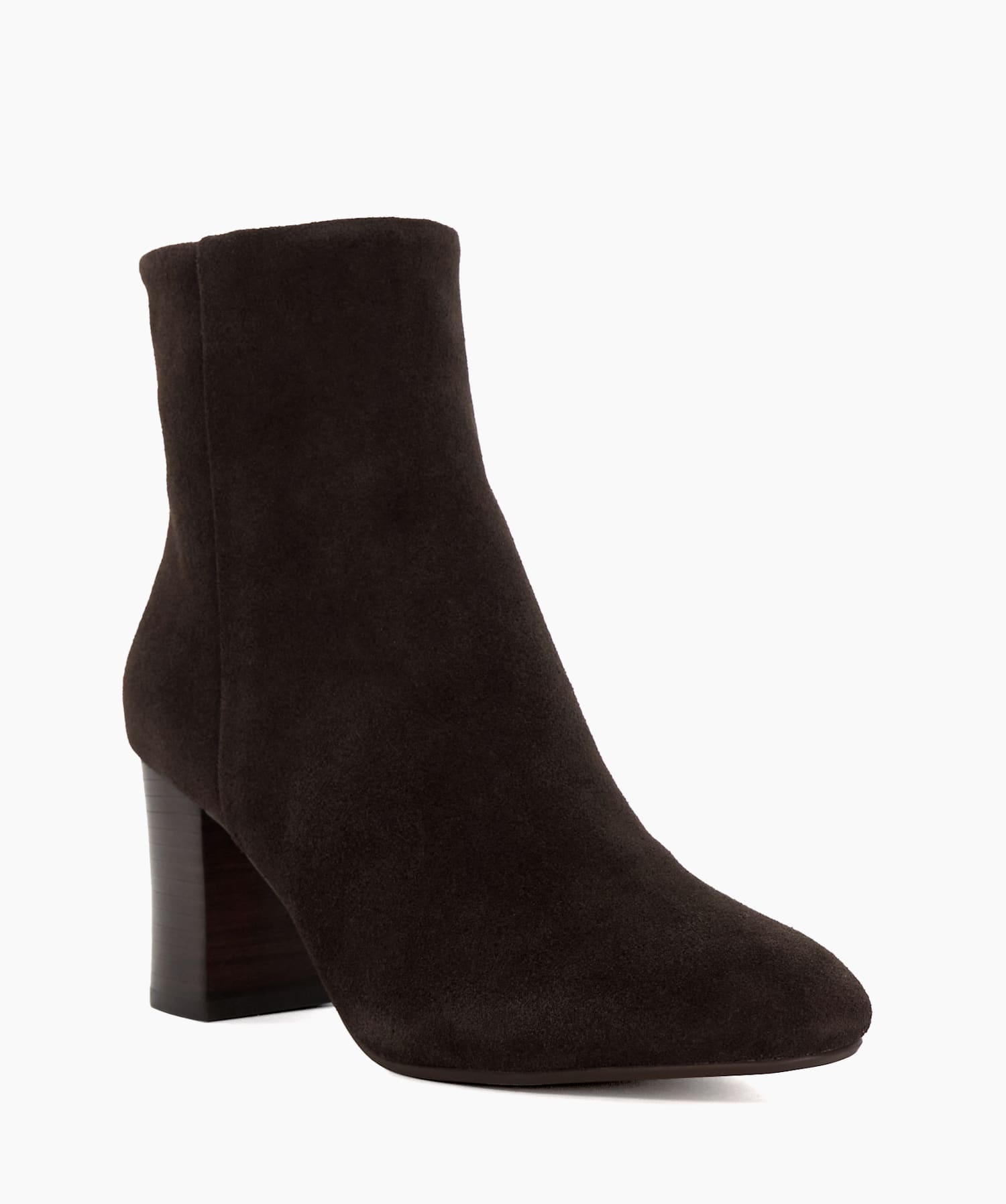 Ollave Brown Block Heel Ankle Boots Dune London