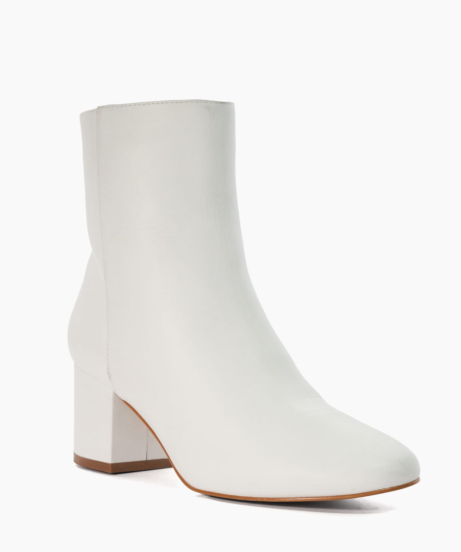 Ottack Ecru Block Heeled Ankle Boots Dune London