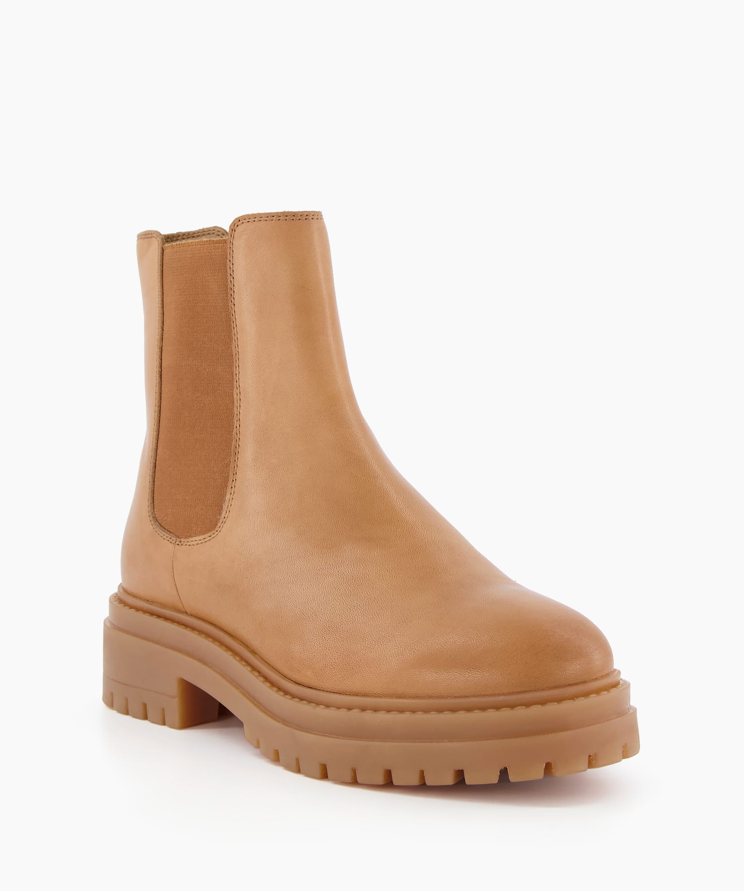 Payslee Camel Chunky Sole Chelsea Boot Dune London