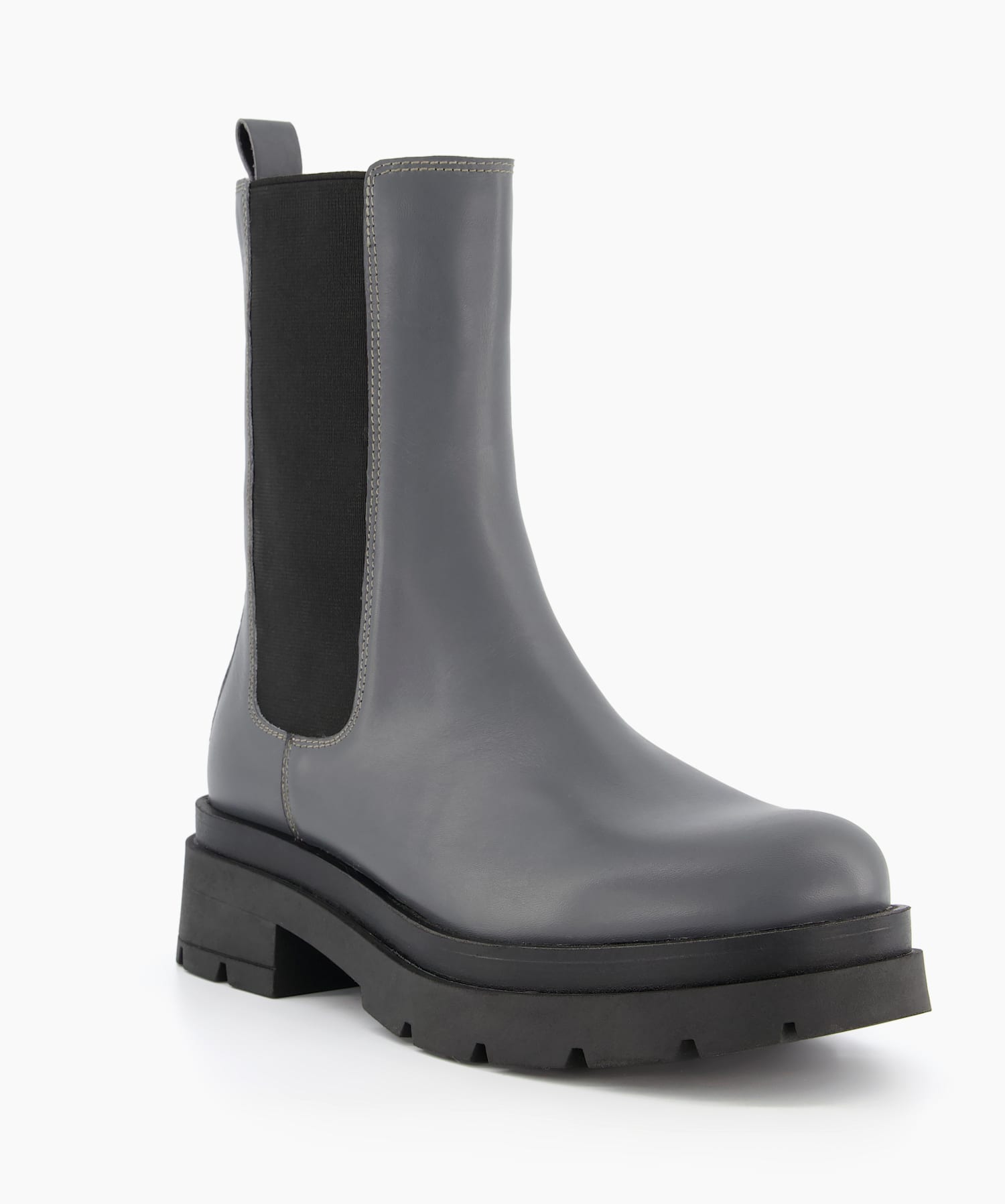 Palmz Grey Chunky Sole Chelsea Ankle Boots Dune London