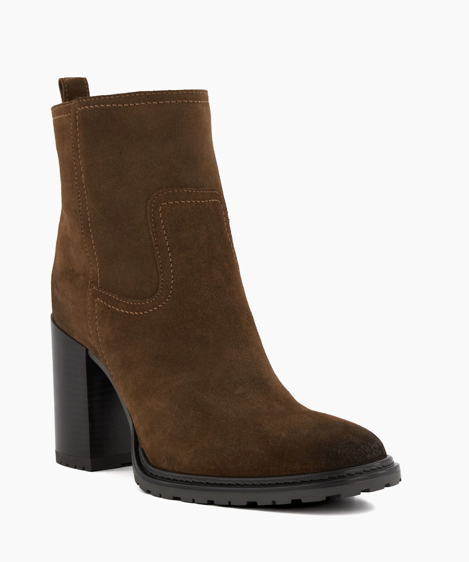 Block heel brown ankle store boots