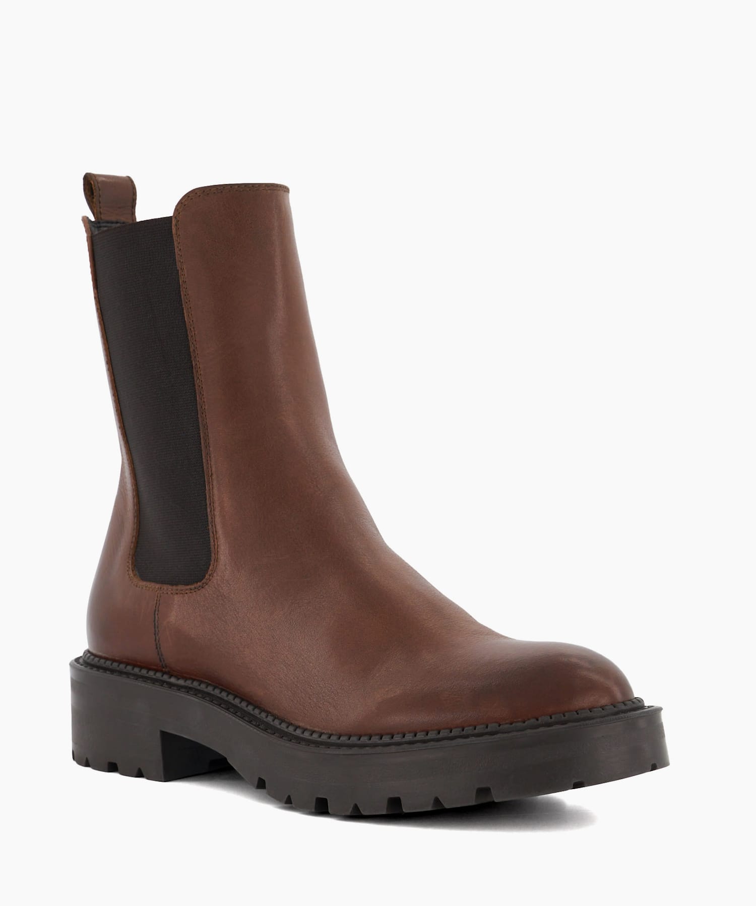 Dune tan leather boots outlet