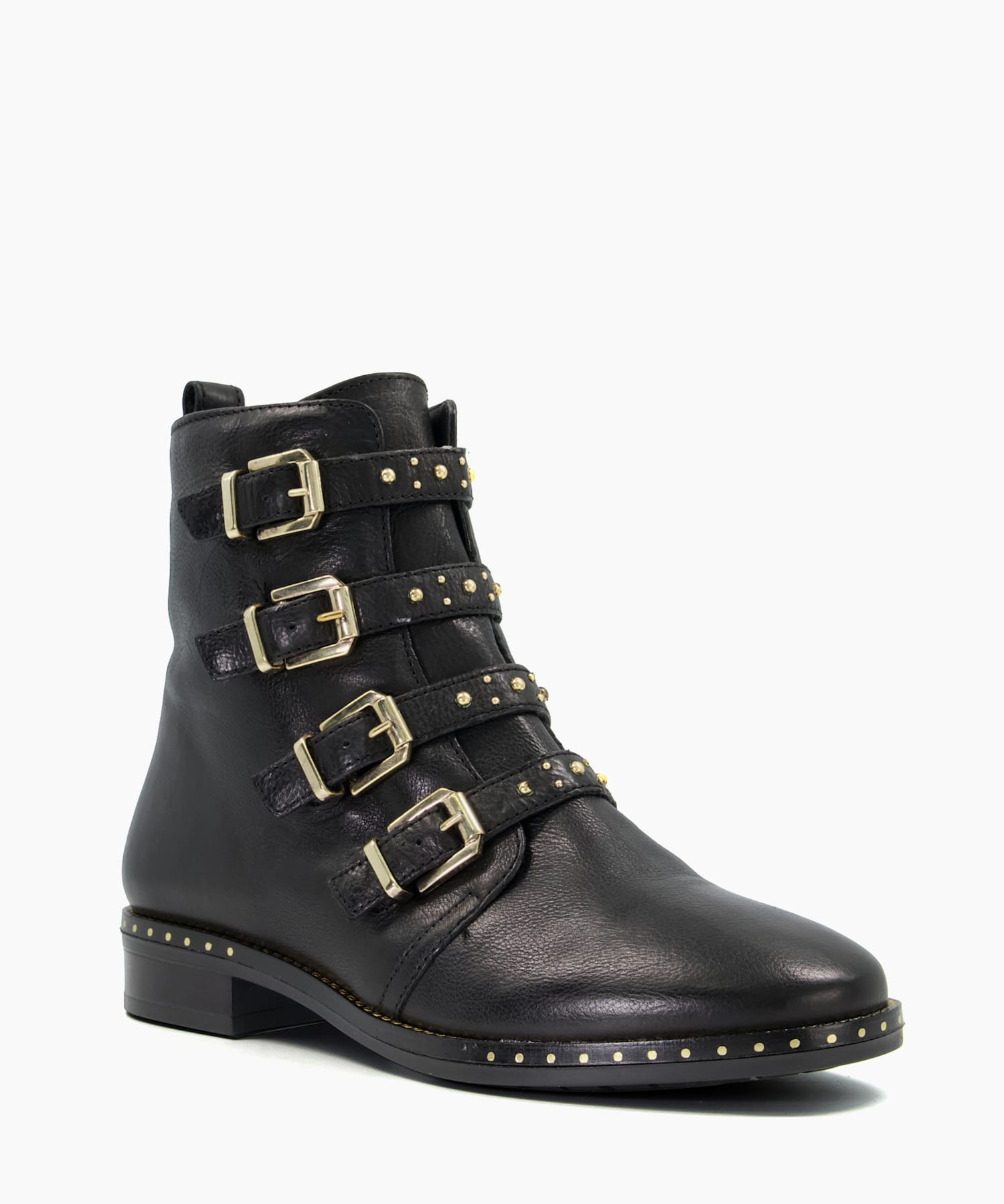 Dune black biker boots hot sale