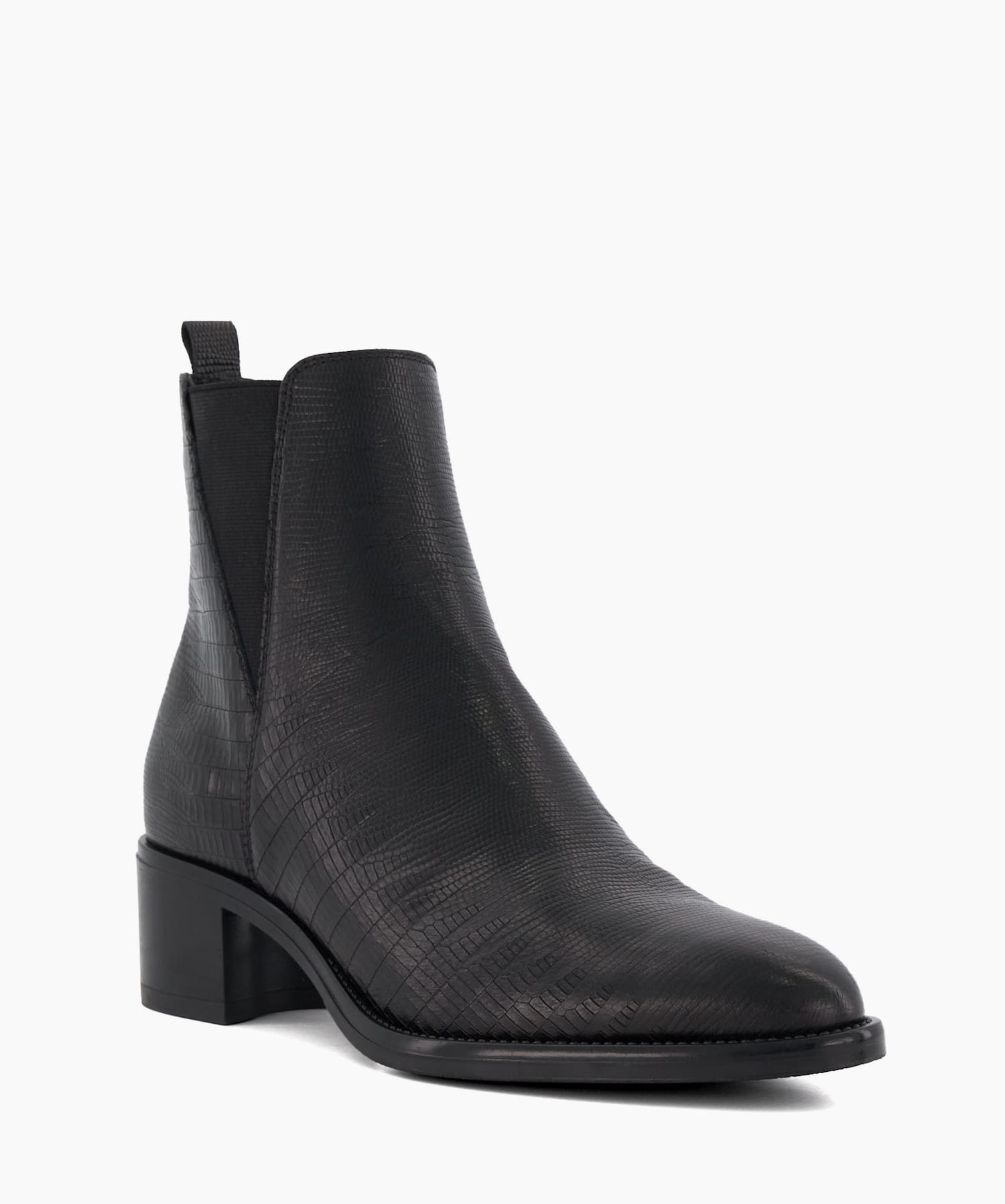 Sale black cheap leather ankle boots