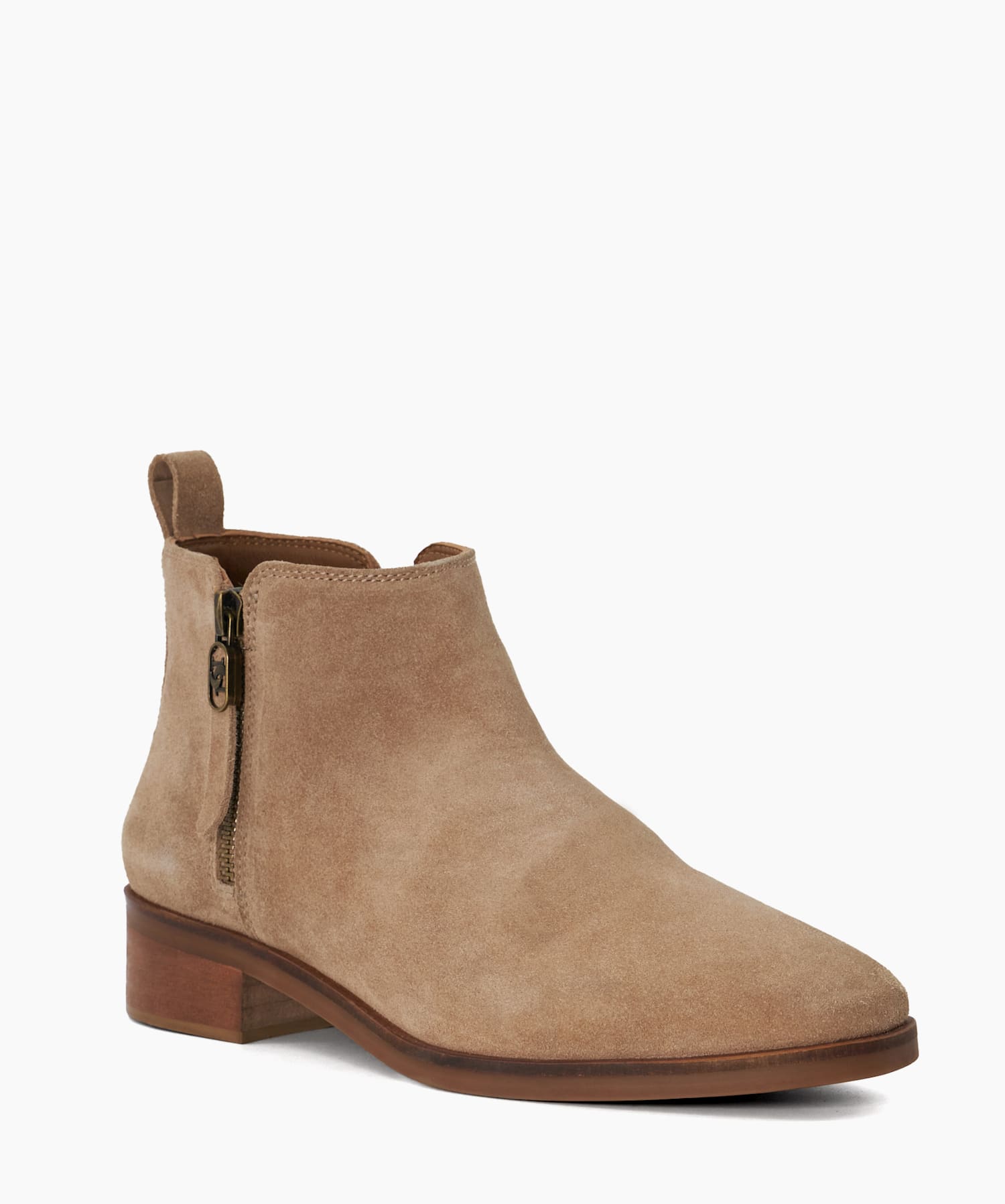 Progress Taupe Suede Ankle Boots Dune London