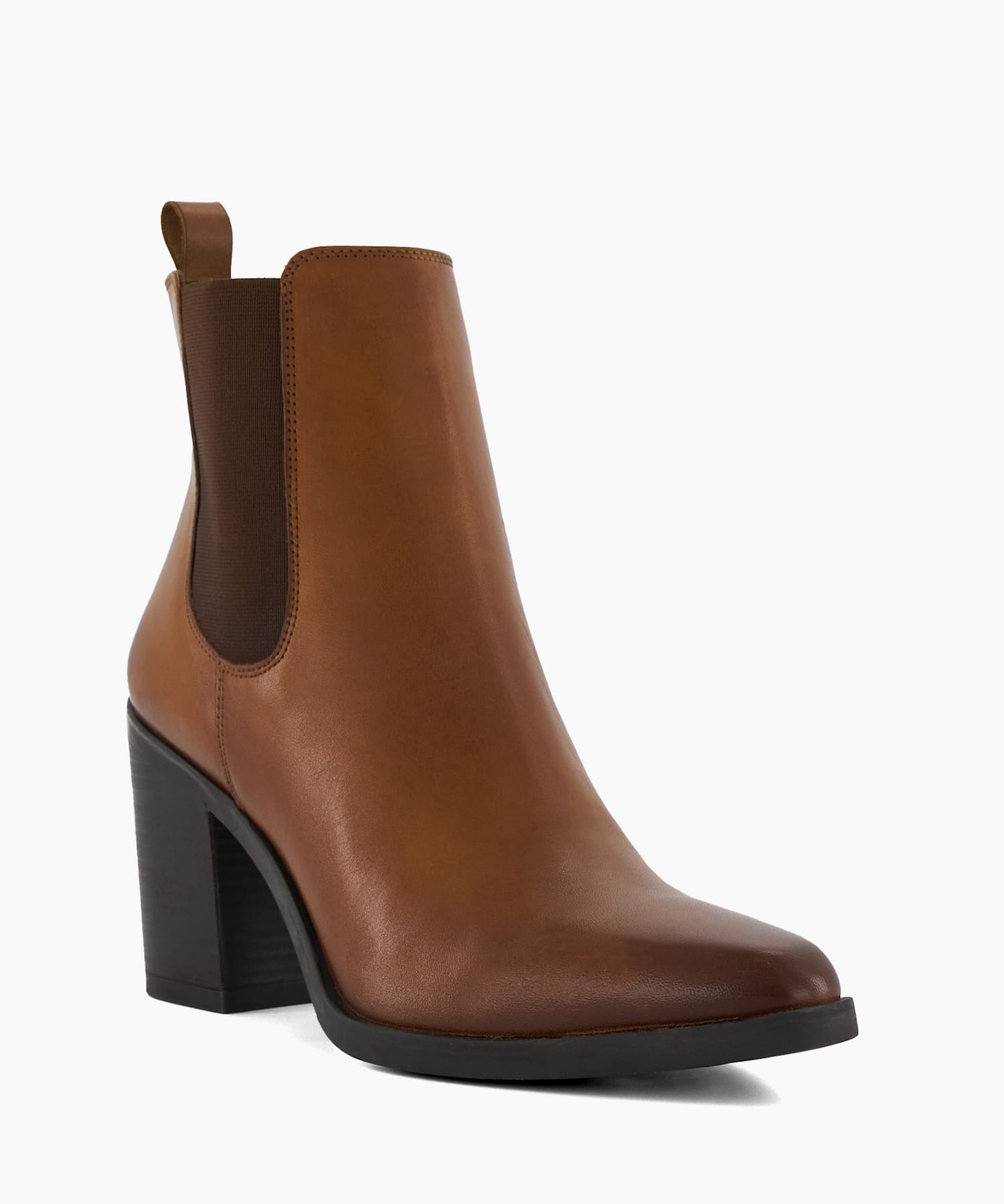 Promising Tan Leather Western Boots Dune London