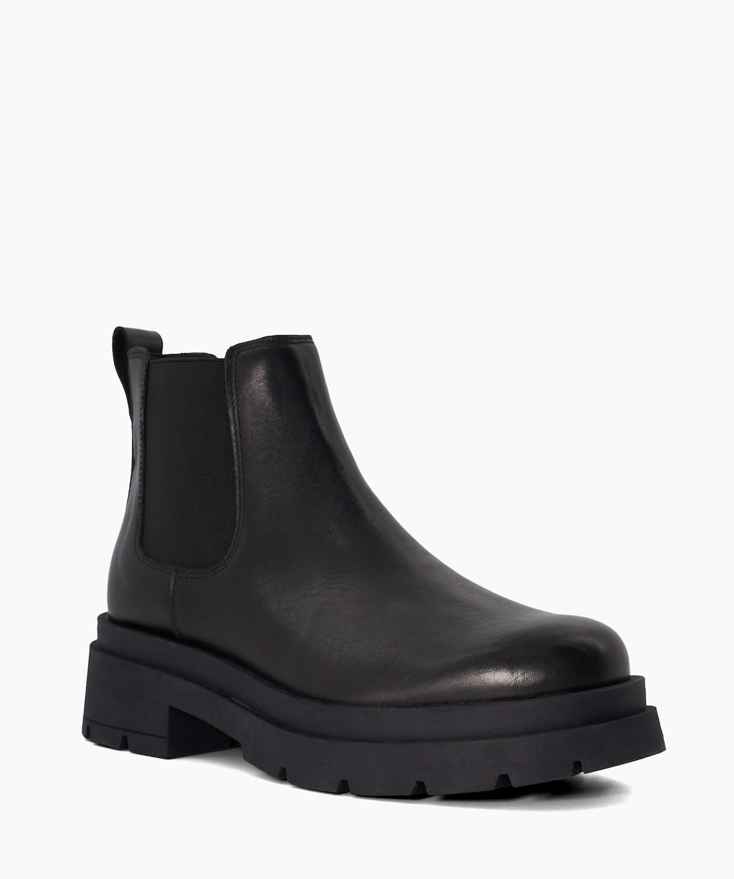 Chunky chelsea boots leather sales
