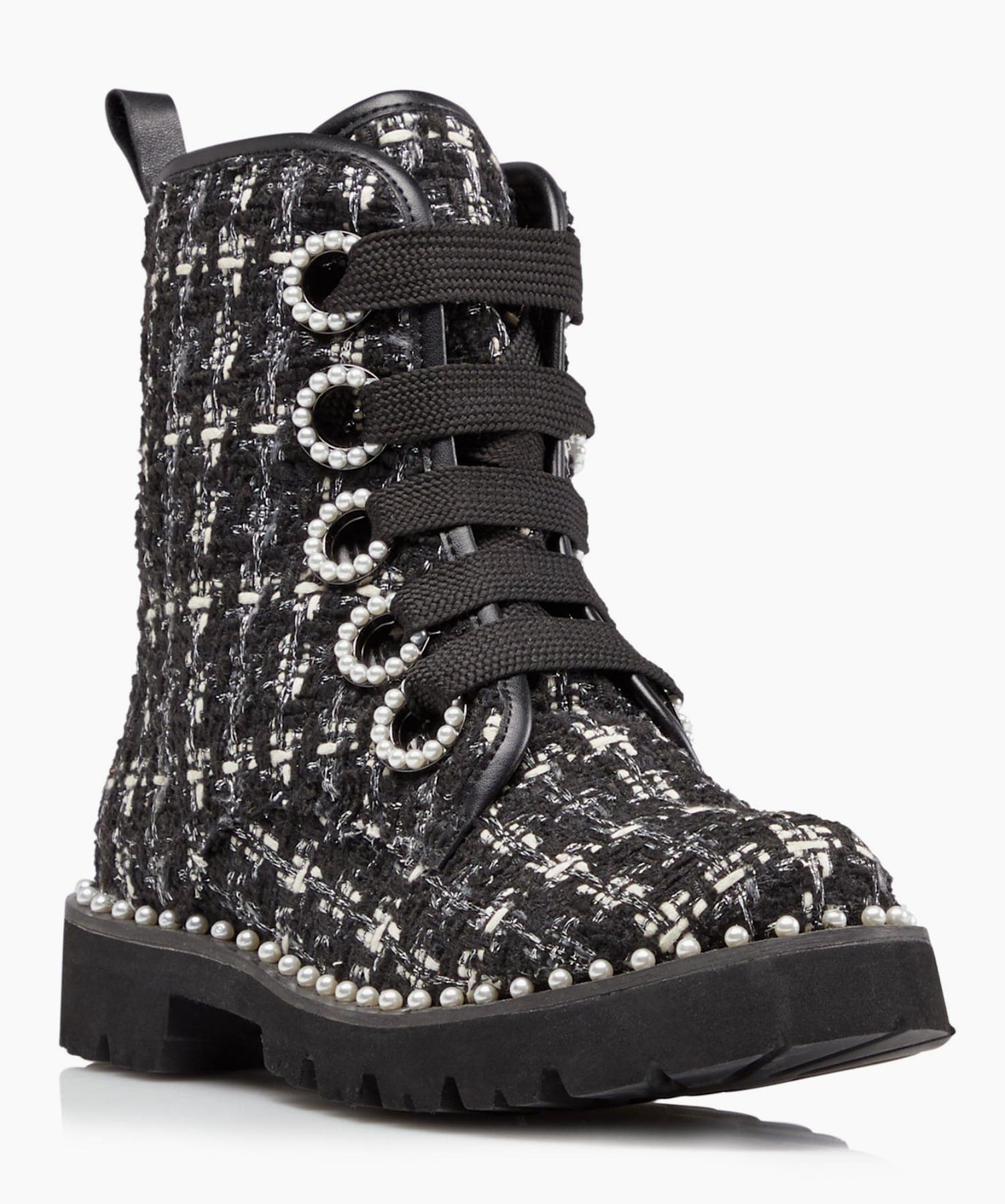 Black pearl store biker boots
