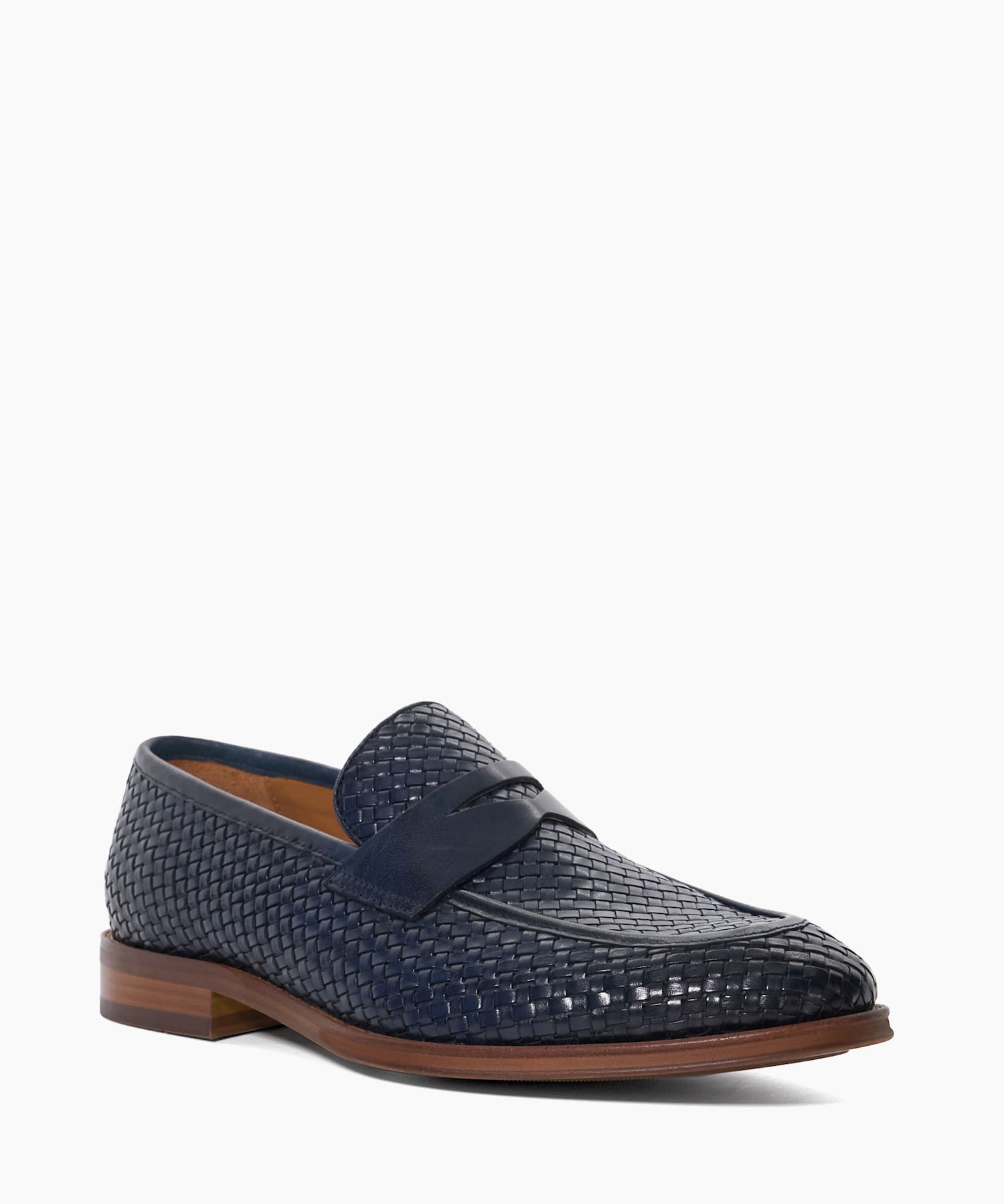 Navy weave loafers discount