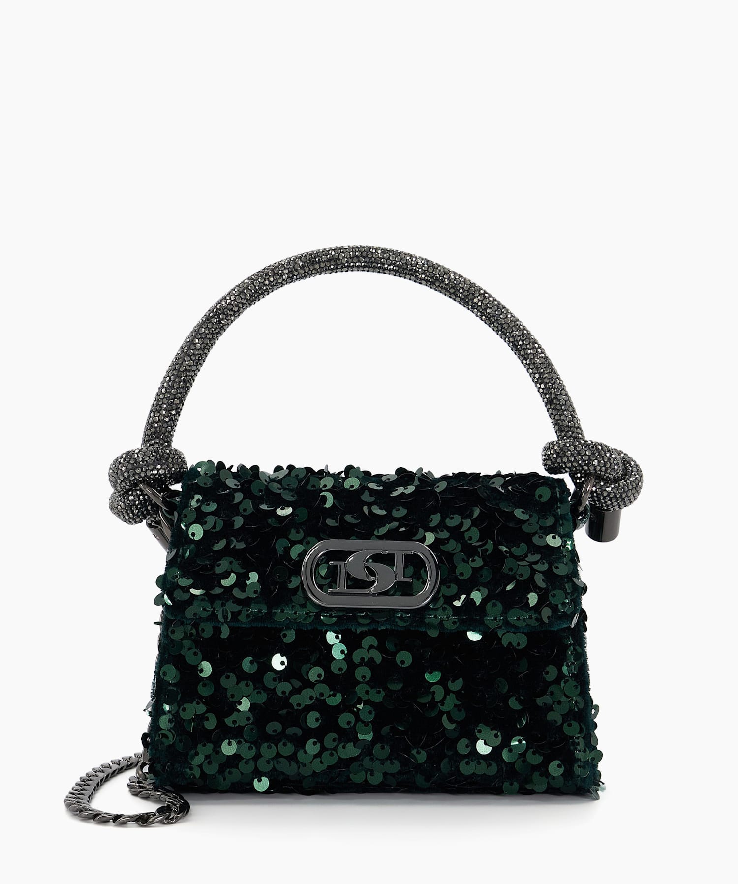 Black glitter bag best sale