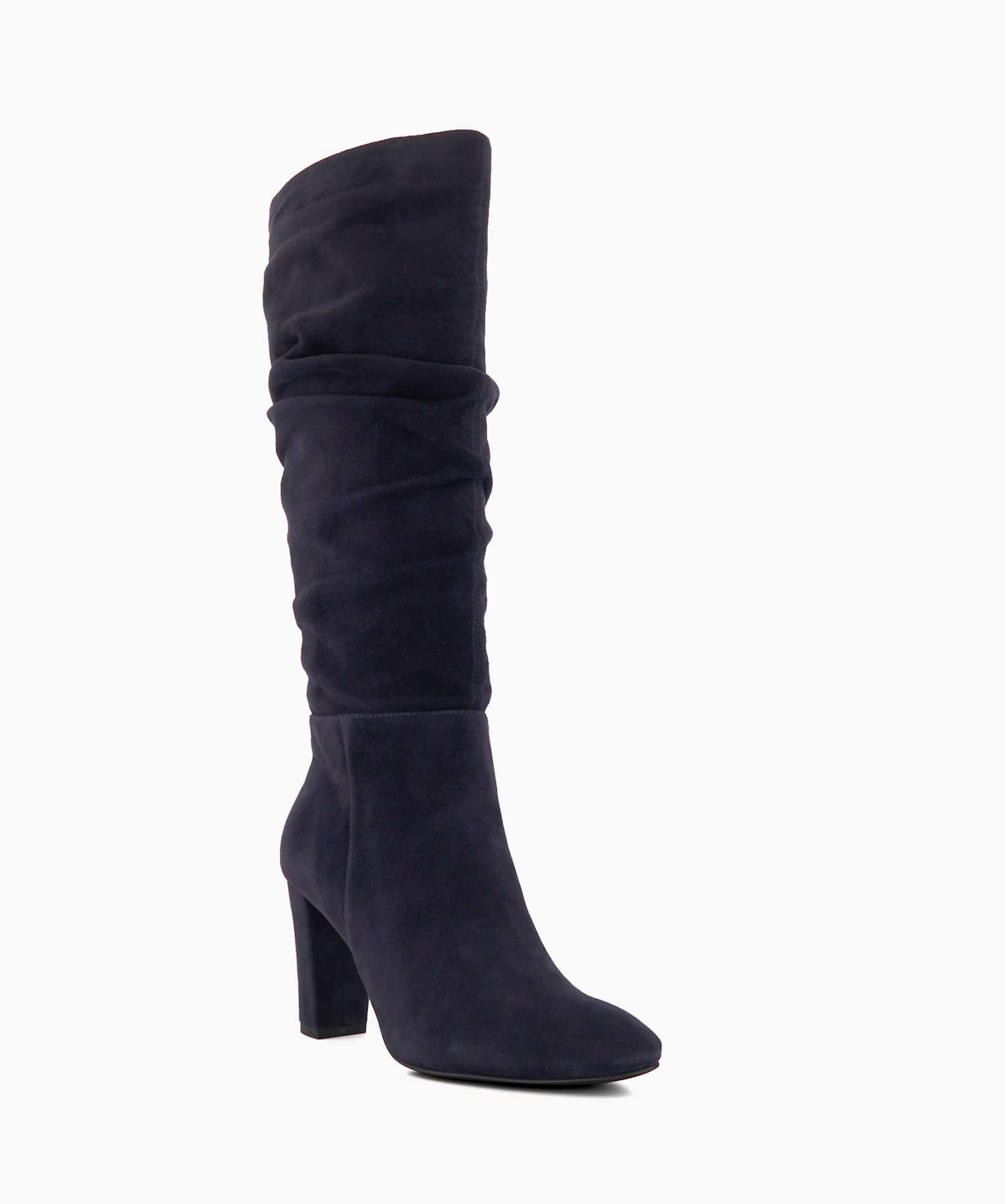 Ruched suede boots shop