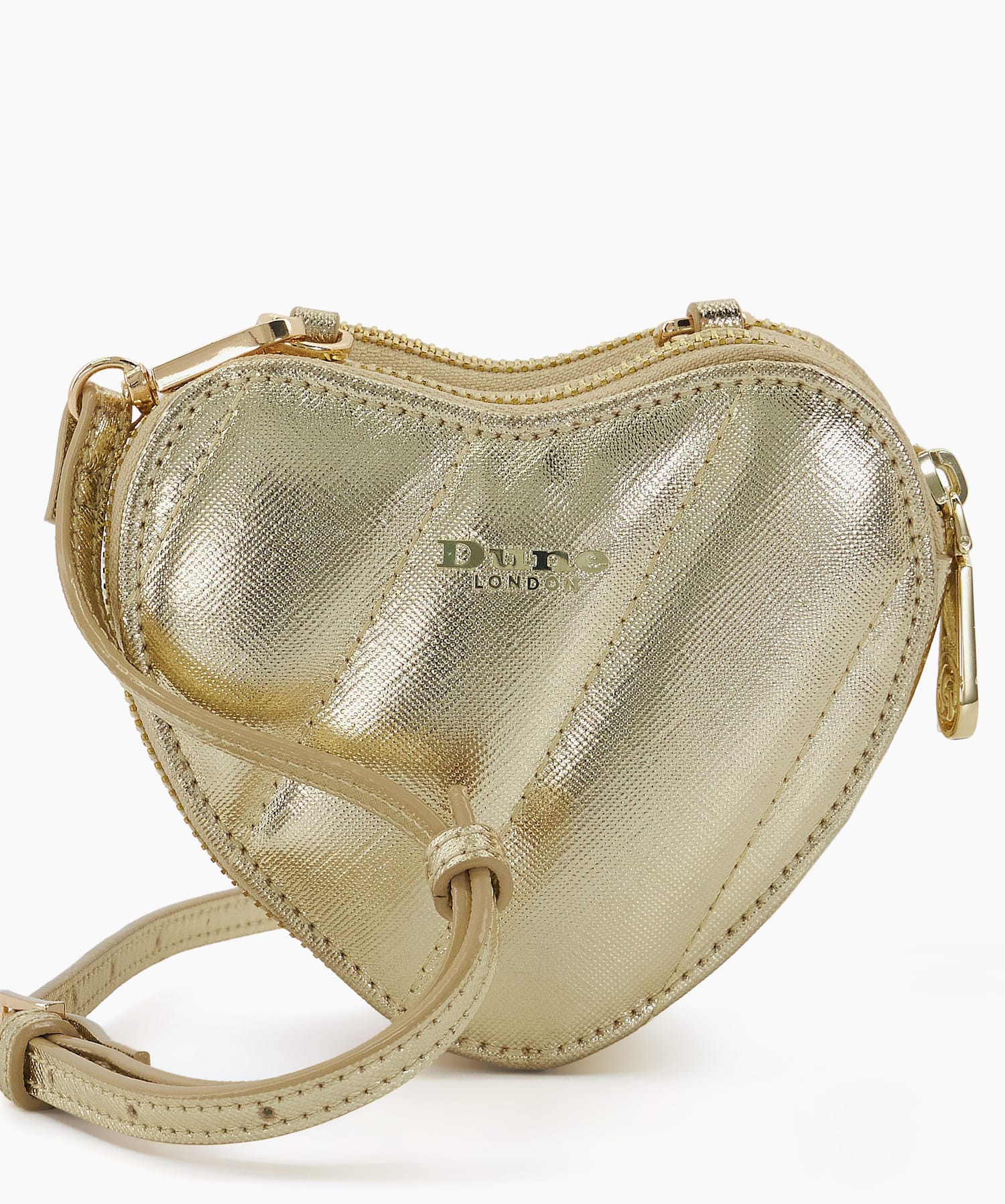 Gold heart bag store