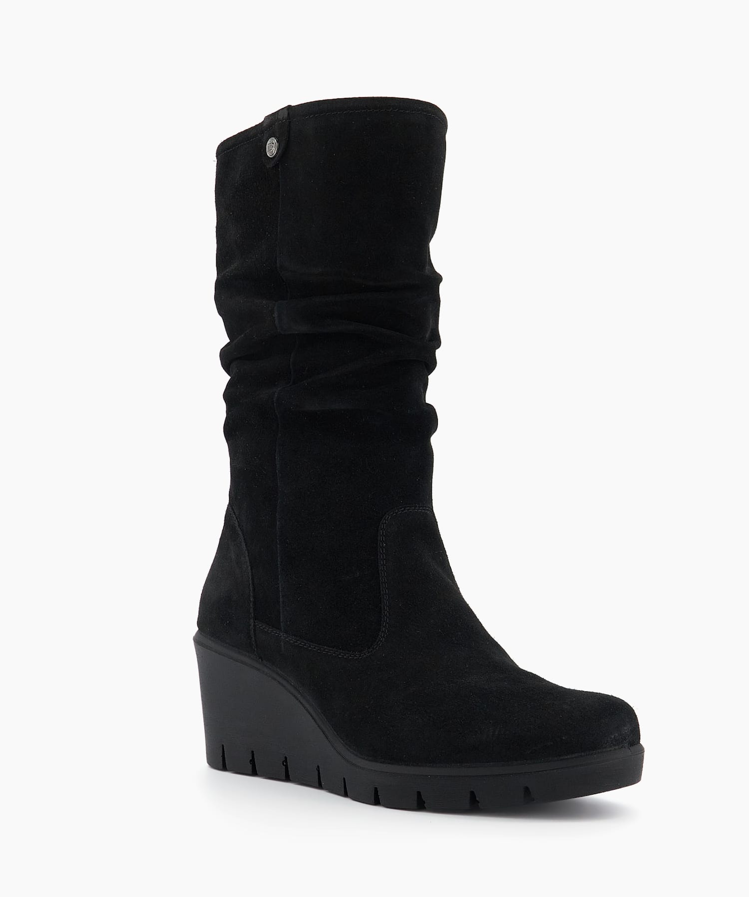 Yuu womens tasha dress wedge heel zip hot sale boots