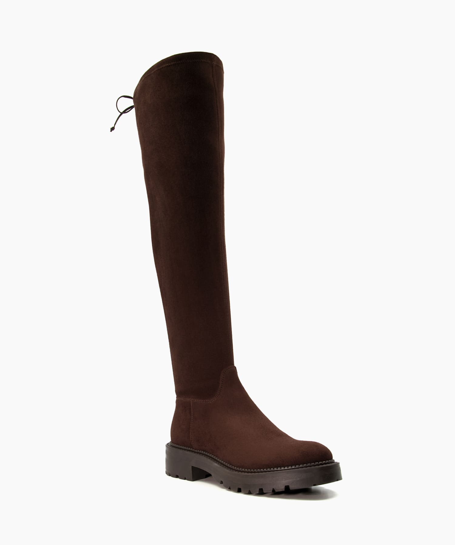 Dune knee clearance high flat boots