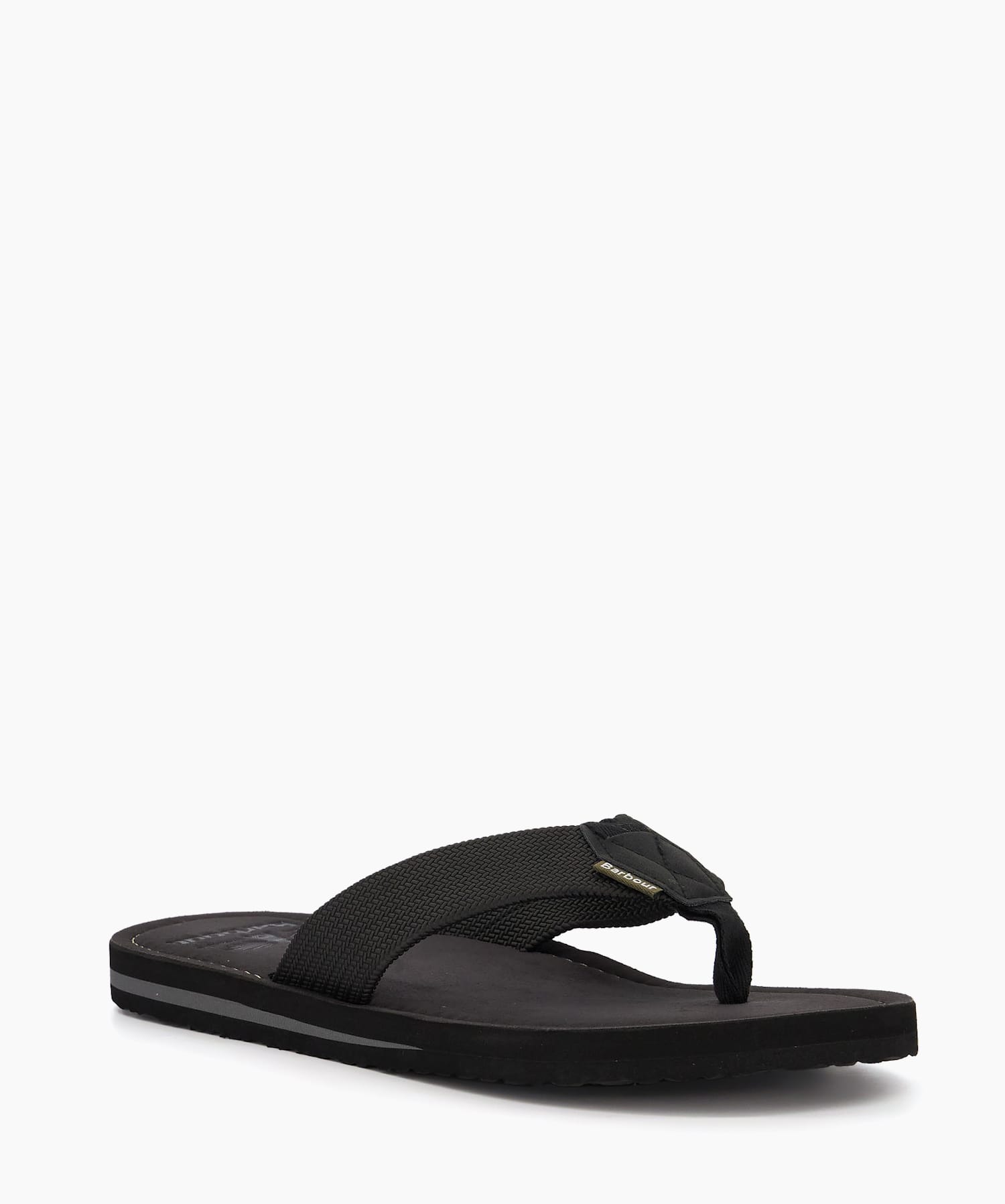 Toemann Black Casual Toe Post Sandals Dune London