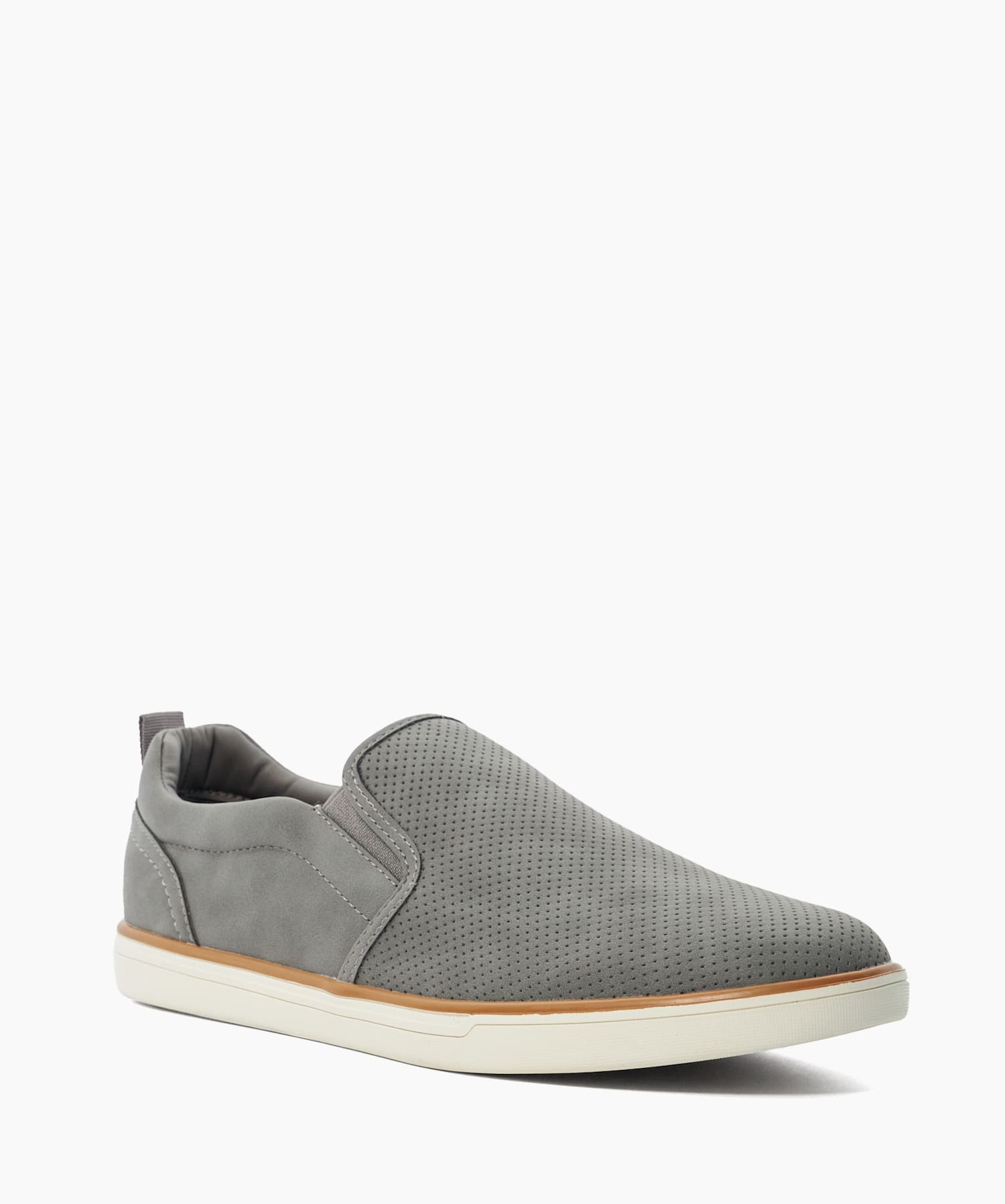 Mens perforated slip on shoes outlet