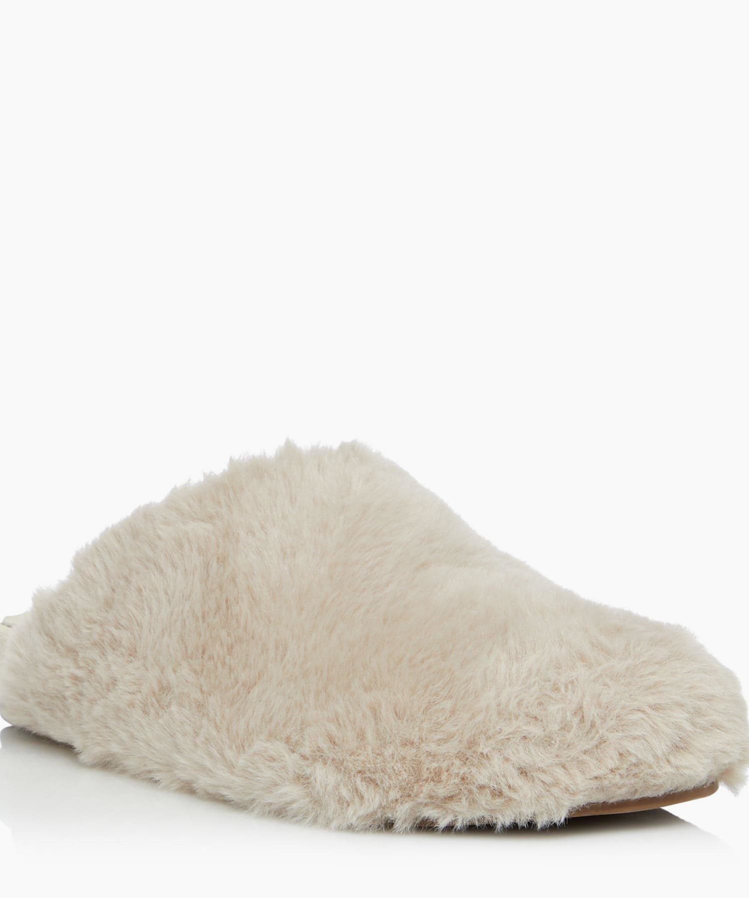 White company fur hotsell slippers