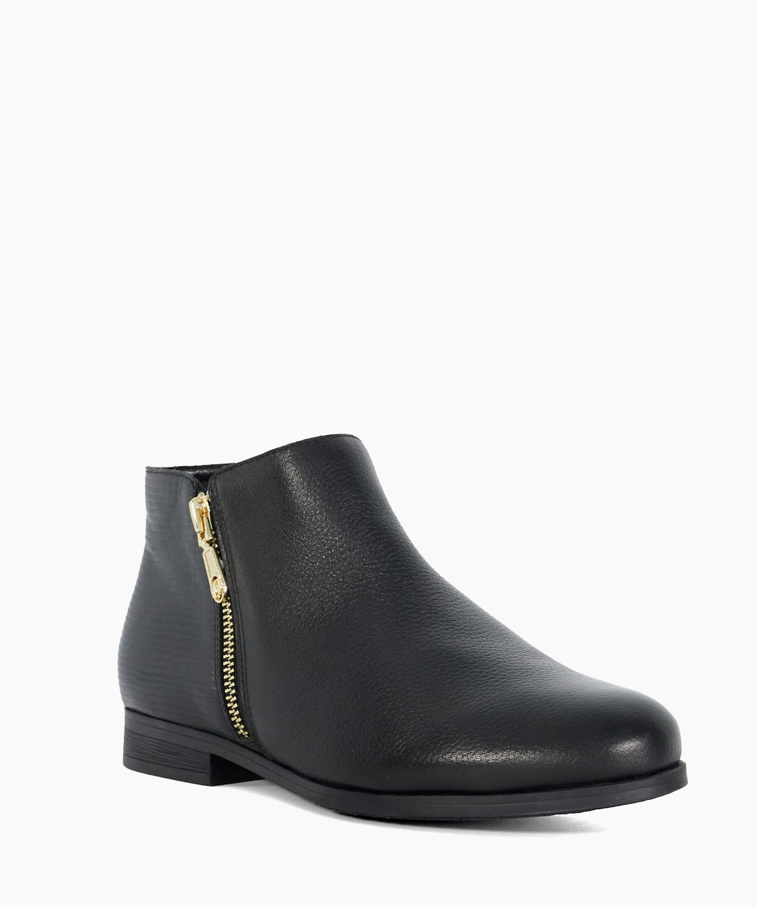 Wide fit flat ankle boots on sale